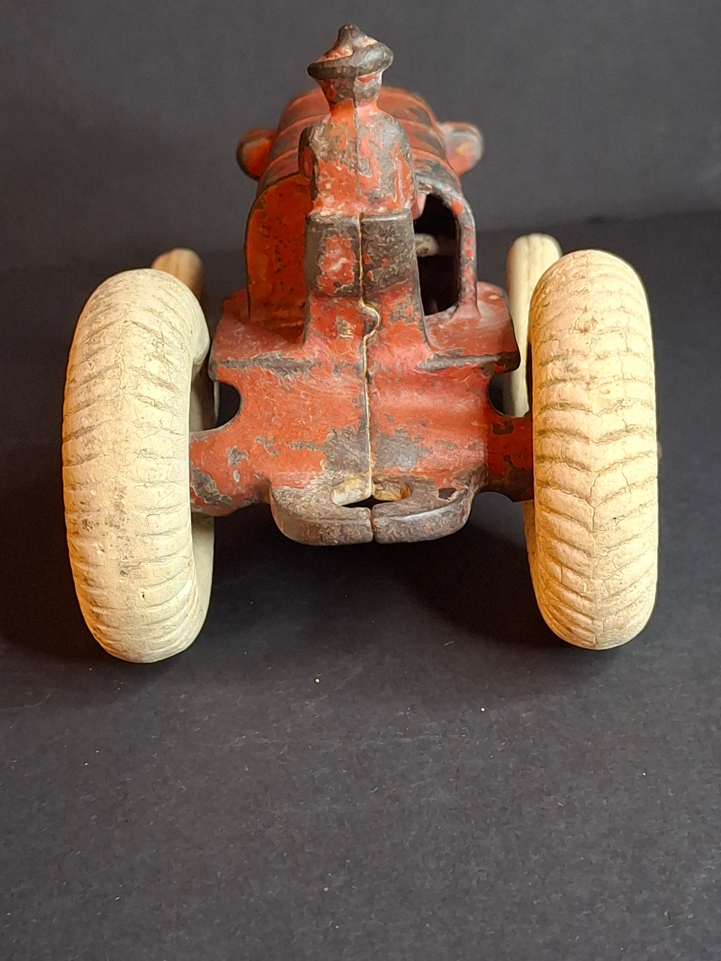 Antique 1930s Arcade Cast Iron Allis-Chalmers Tractor, Original Paint & Balloon Tires