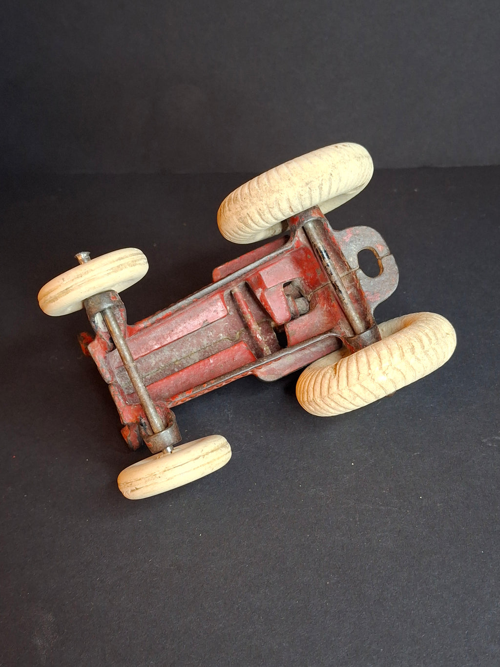 Antique 1930s Arcade Cast Iron Allis-Chalmers Tractor, Original Paint & Balloon Tires