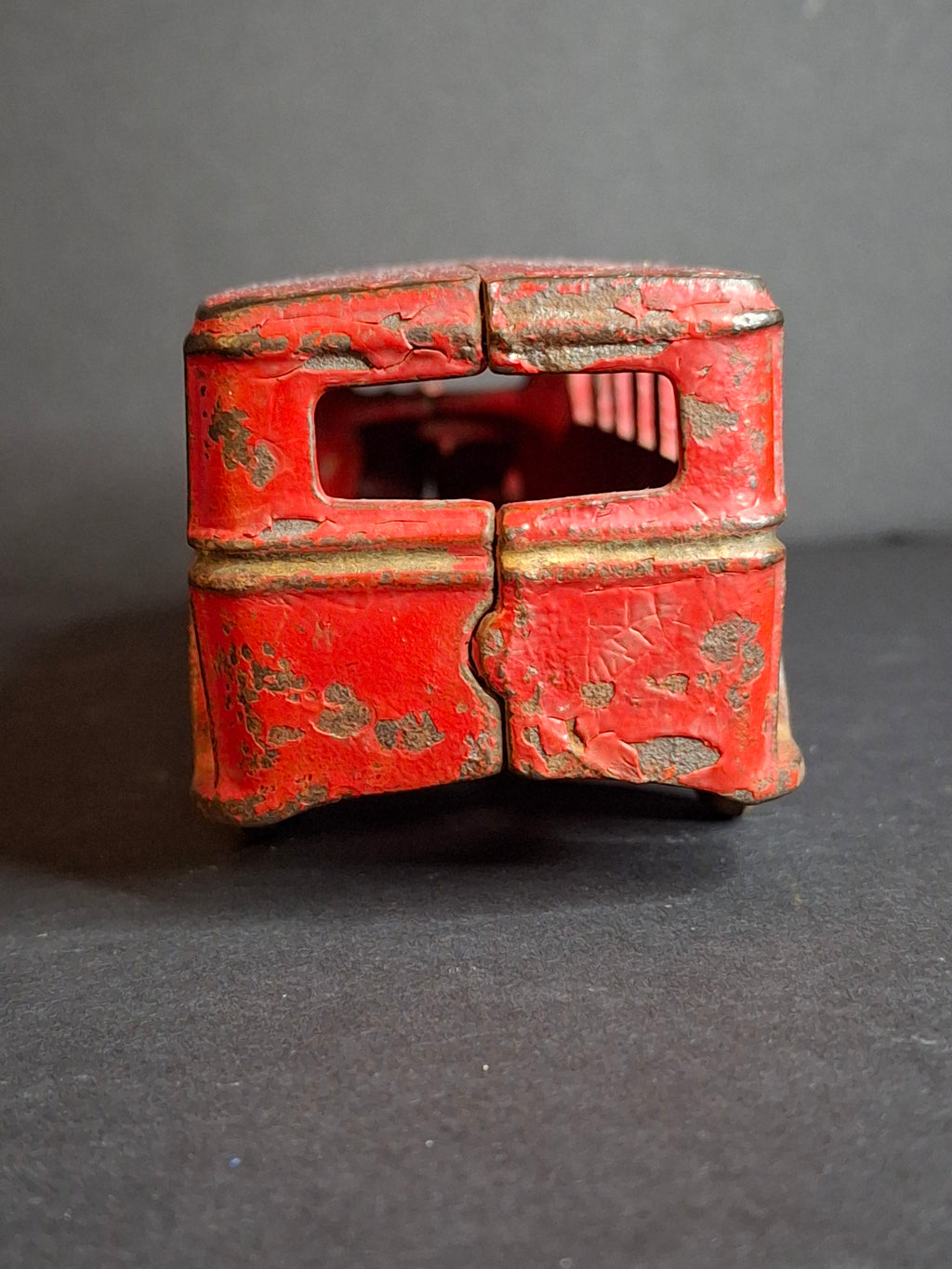 Antique Arcade Cast Iron Fageol Safety Bus Large 8" Model Red Vintage Toy Car Vehicle 1920s
