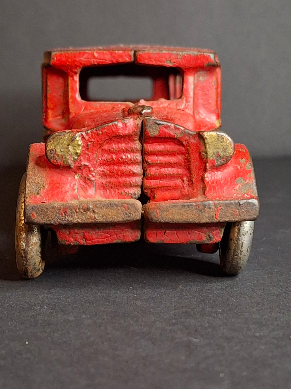 Antique Arcade Cast Iron Fageol Safety Bus Large 8" Model Red Vintage Toy Car Vehicle 1920s