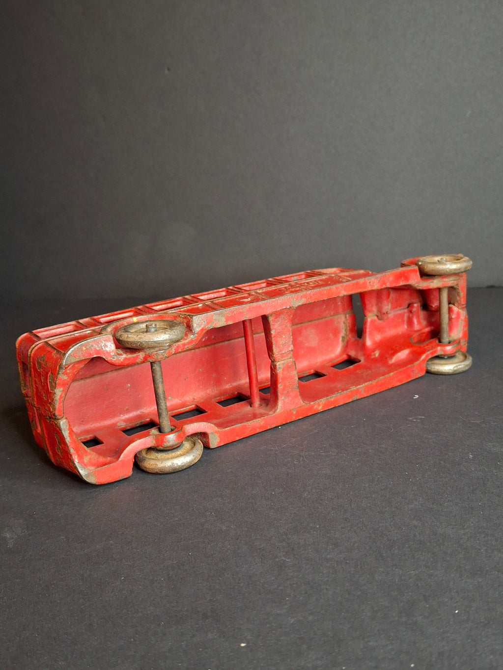 Antique Arcade Cast Iron Fageol Safety Bus Large 8" Model Red Vintage Toy Car Vehicle 1920s