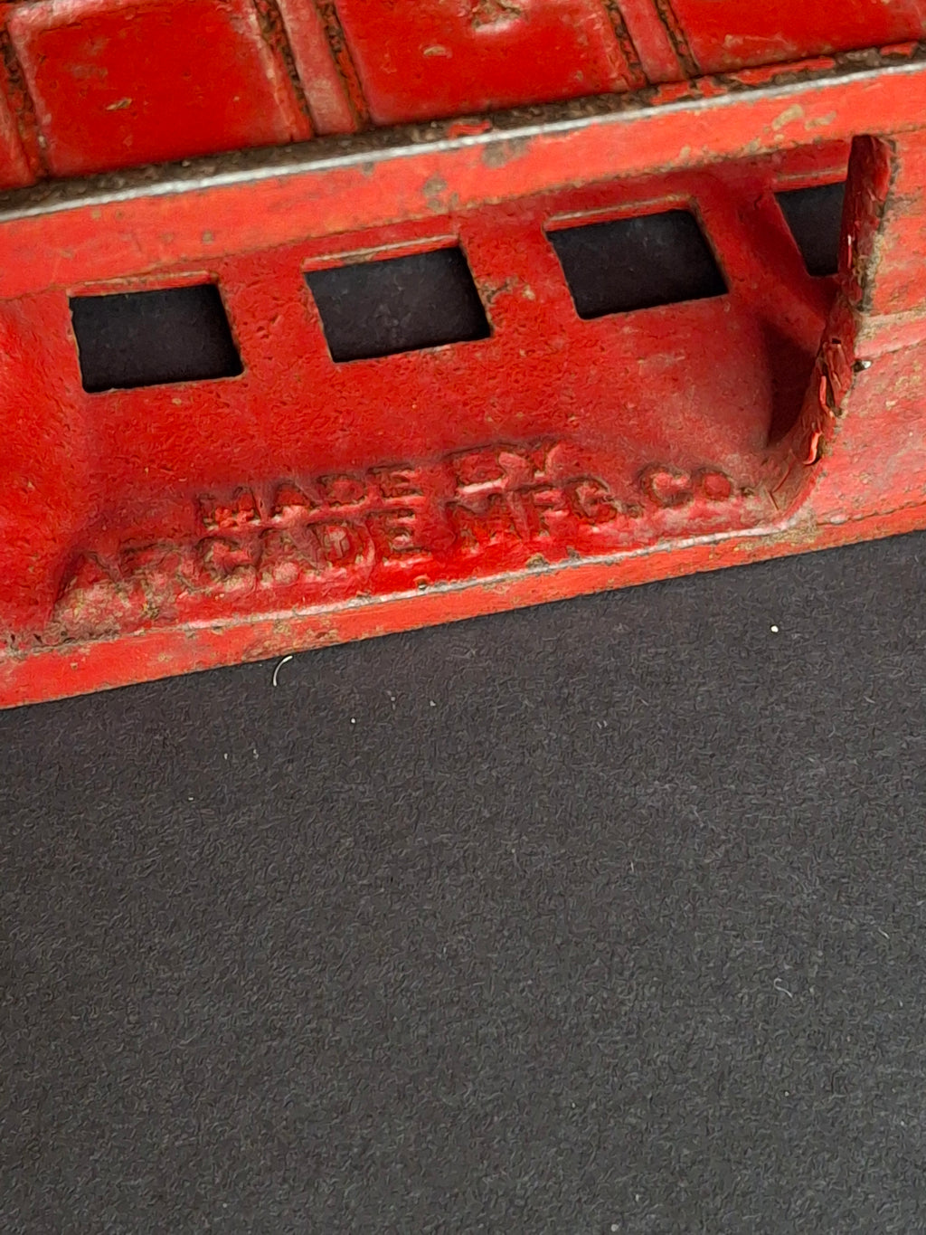 Antique Arcade Cast Iron Fageol Safety Bus Large 8" Model Red Vintage Toy Car Vehicle 1920s