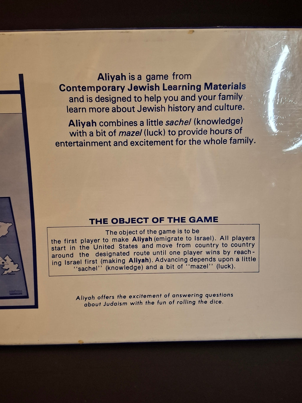 Vintage 1977 ALIYAH Board Game Sealed Brand New Jewish Learning Materials Israel