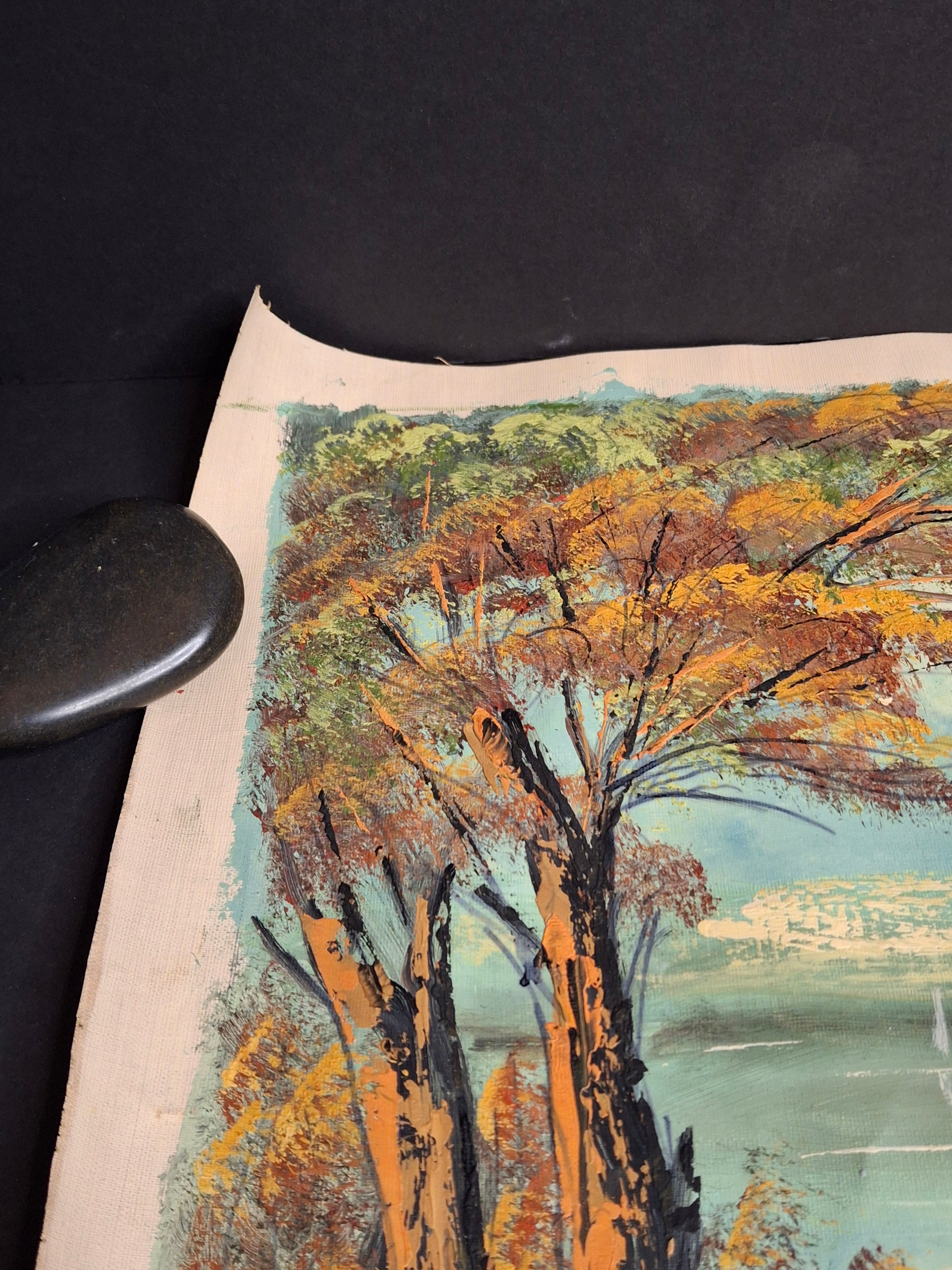 Avigdor Luisada Pair Original Oil Paintings Jerusalem & Sea of Galilee Modernism