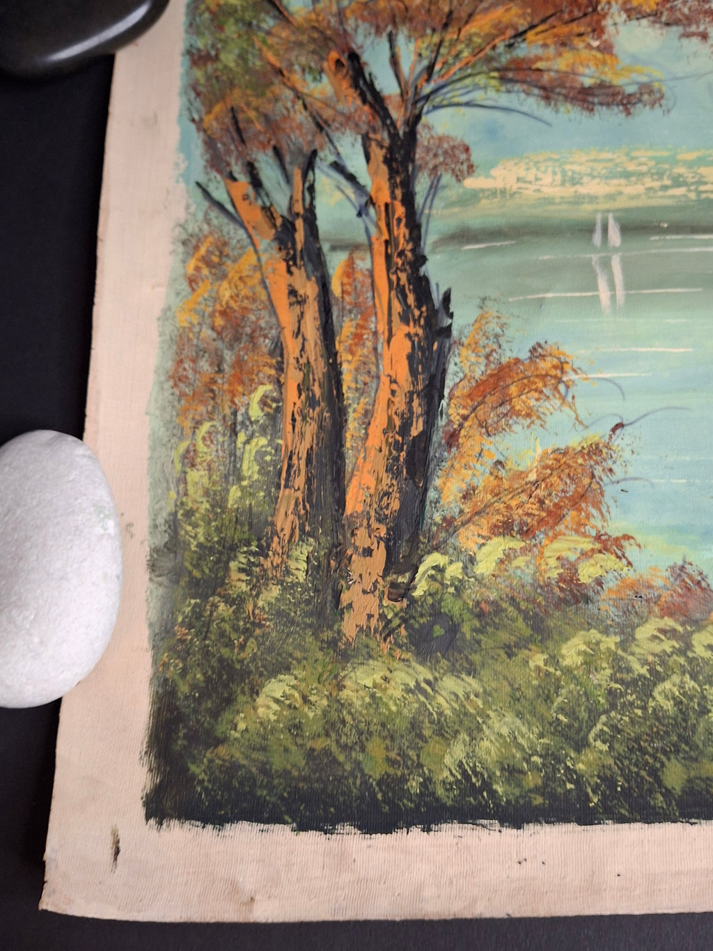 Avigdor Luisada Pair Original Oil Paintings Jerusalem & Sea of Galilee Modernism