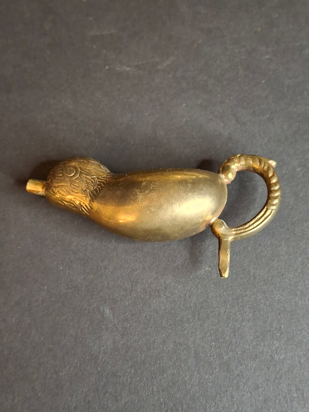 Antique European Brass Lion Menorah Rare 19th Century Hinged Oil Lamp Hanukkah Chanukiah Judaica
