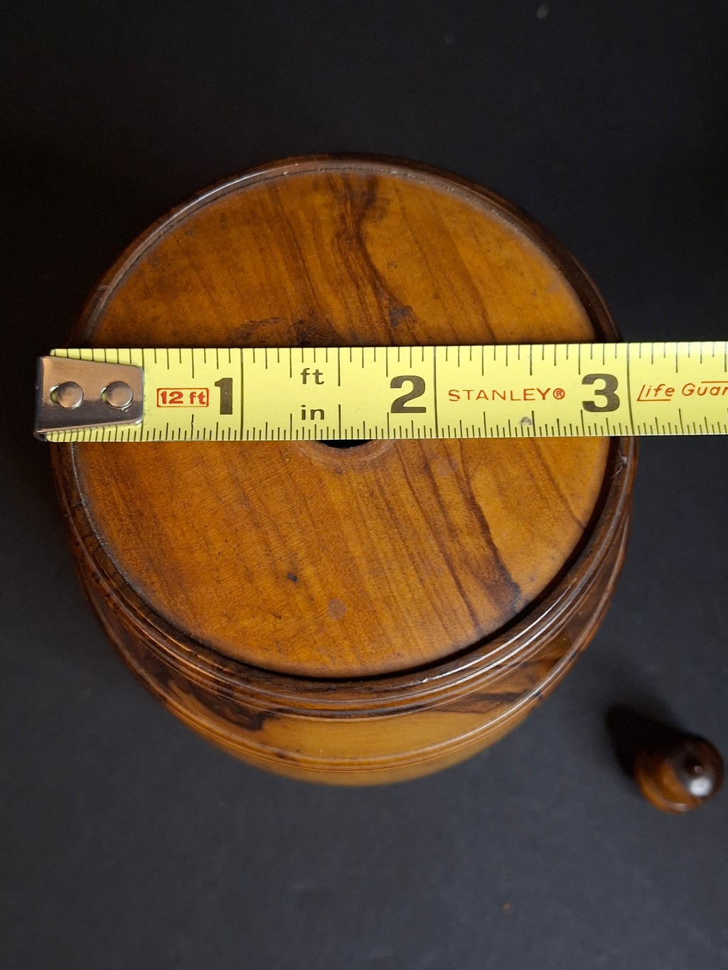 Rare Antique Jerusalem Olive Wood Miniature Barrel Keg Mount of Olives Holy Land