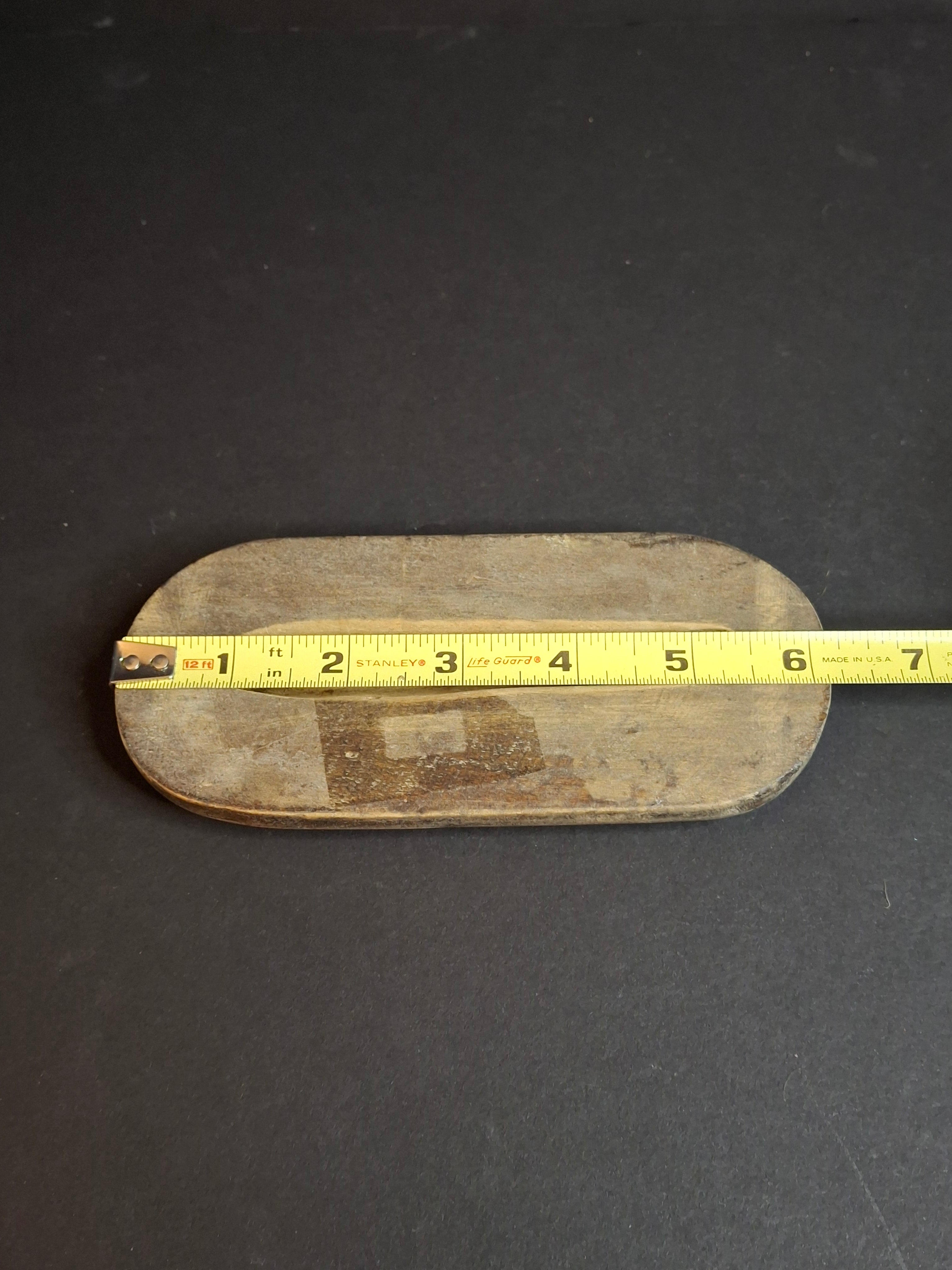Vintage Extra-Large Hand-Carved Wooden Mezuzzah Case - Mid-Century European Judaica - Lodz Provenance
