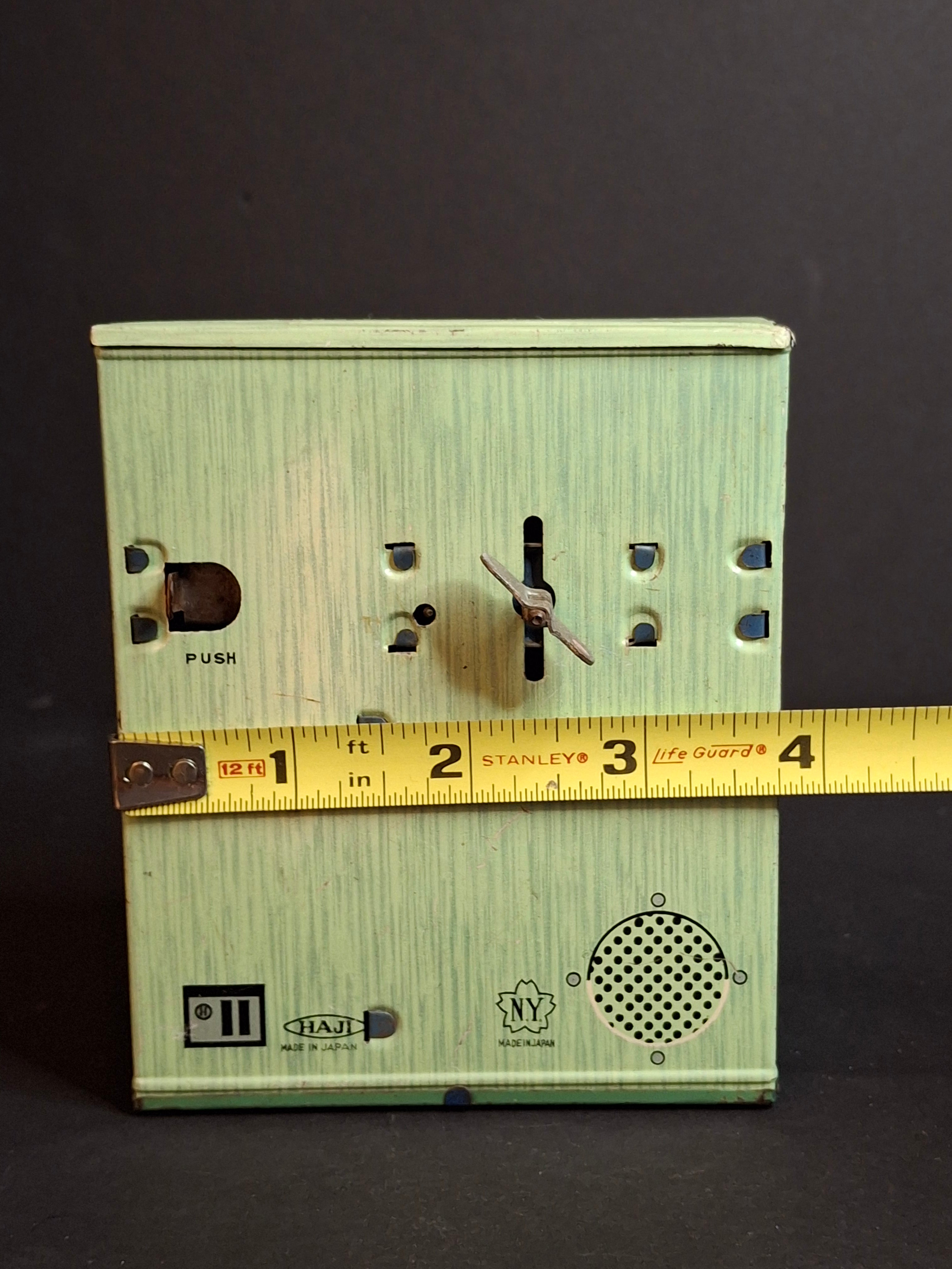 Vintage 1950s Haji Tin Jukebox Wind-Up Functional Mechanical Bank Toy Japan 100 Select-O-Matic