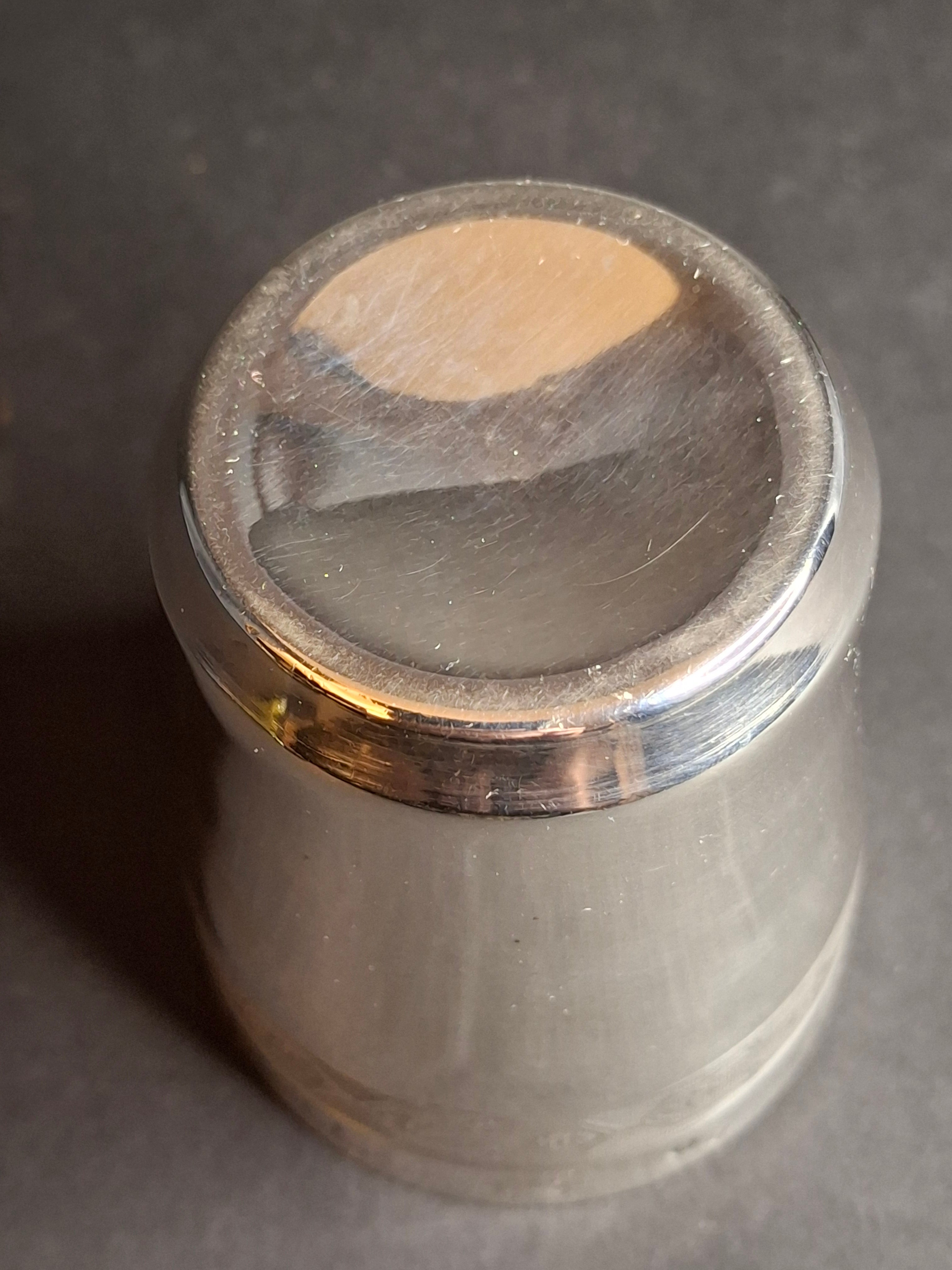 Antique 19th C. French Solid Silver Kiddush Cup, Ornate Engraved "Gerard", High Purity 950