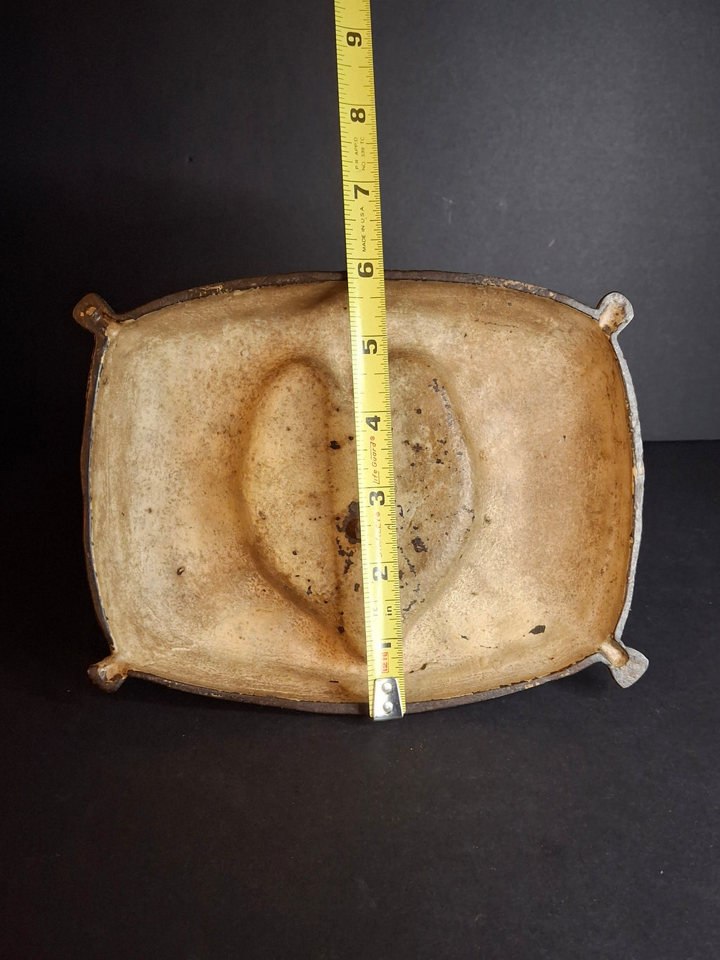 Antique Hubley Cast Iron Fido on Pillow Still Penny Bank, Original Paint c. 1920s - Tom Kellogg Collection