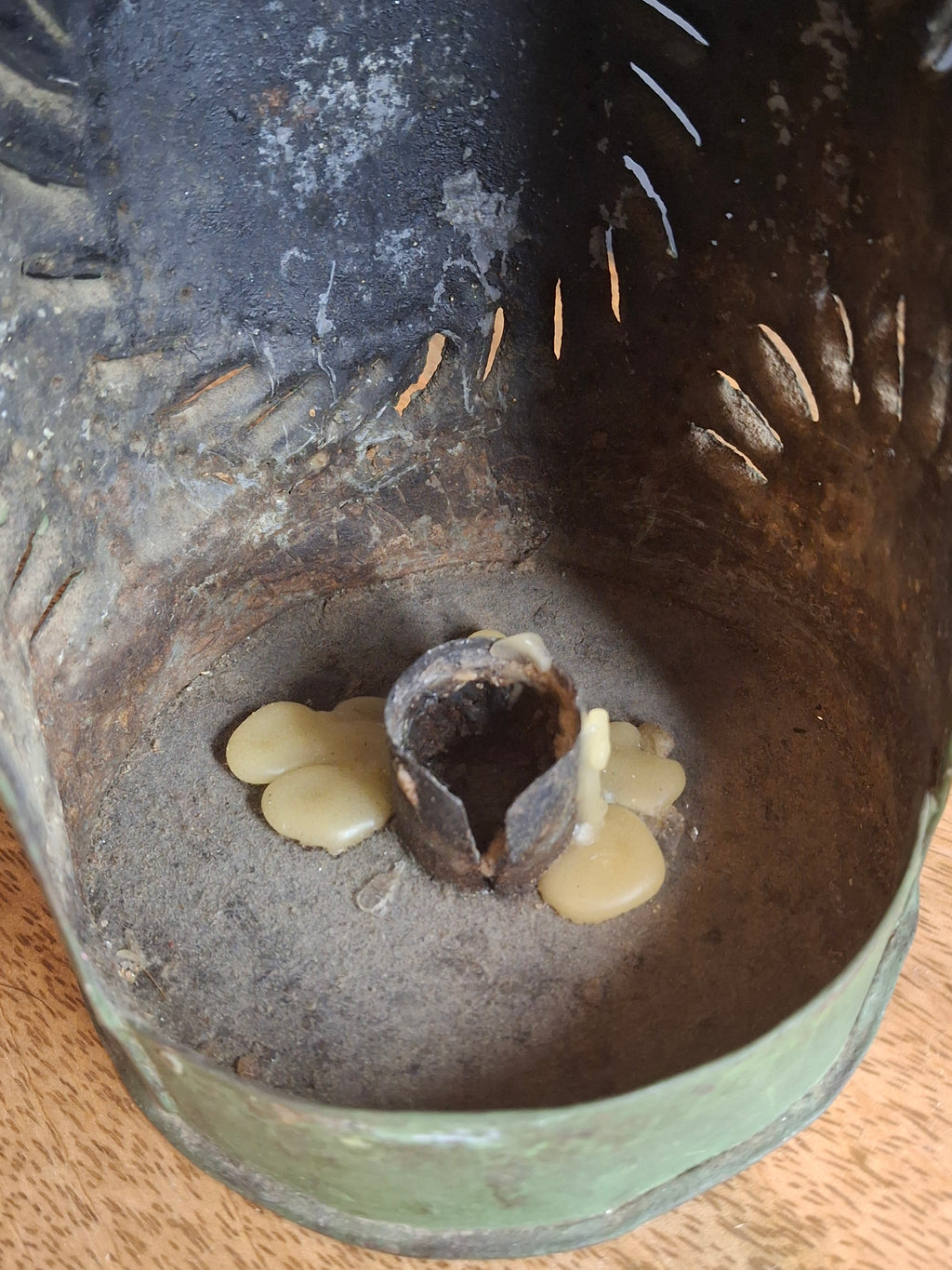 Antique Punched Tin Mica Window Lantern Matthew J King Collection 19th Century Primitive