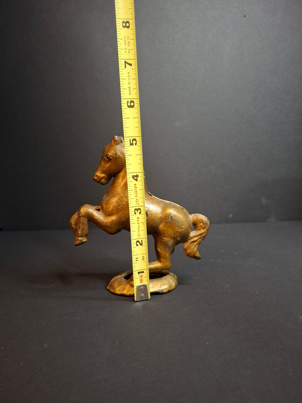 Antique Cast Iron Prancing Horse on Base Still Bank c 1910 Arcade Hubley Williams