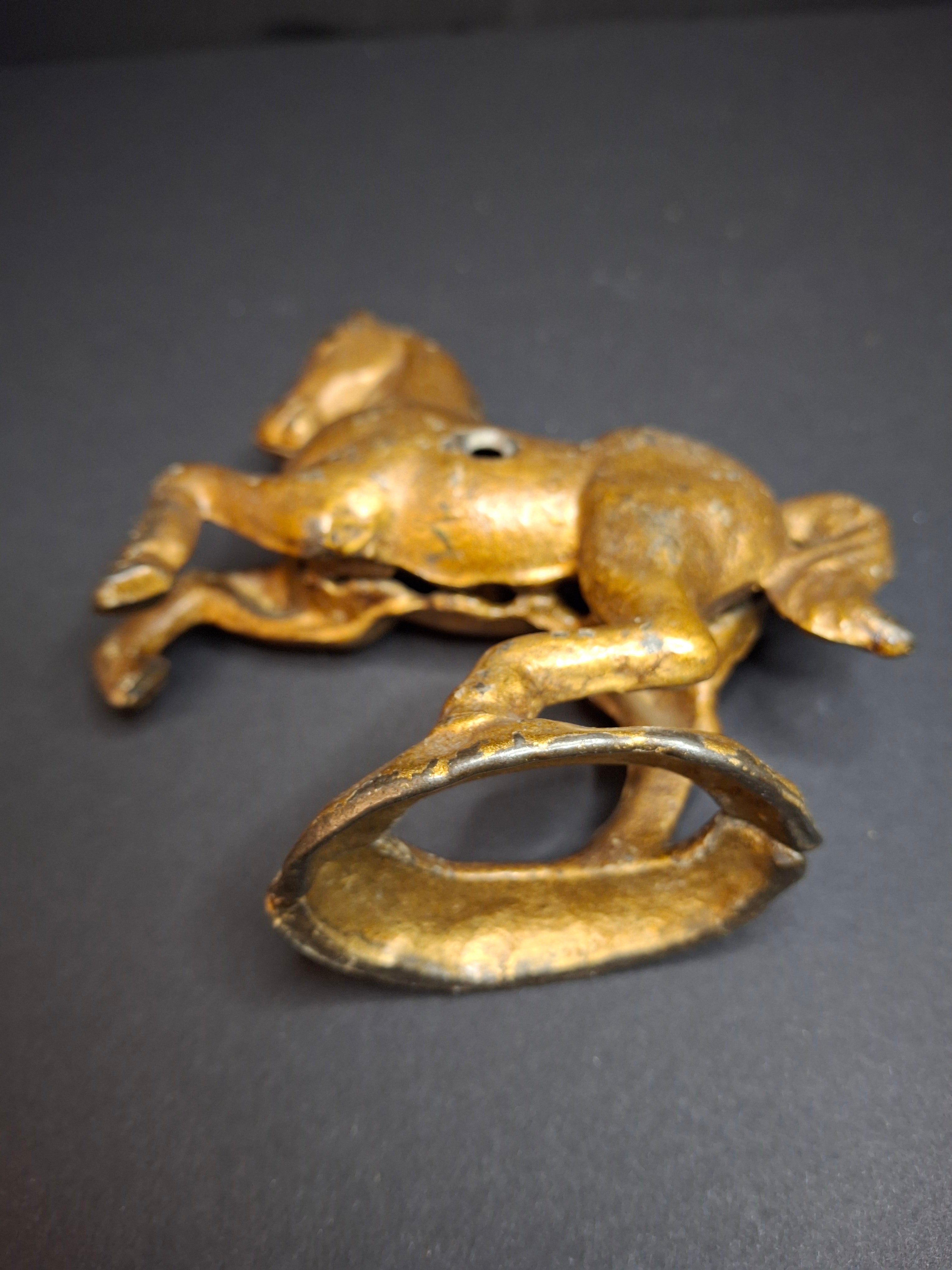 Antique Cast Iron Prancing Horse on Base Still Bank c 1910 Arcade Hubley Williams