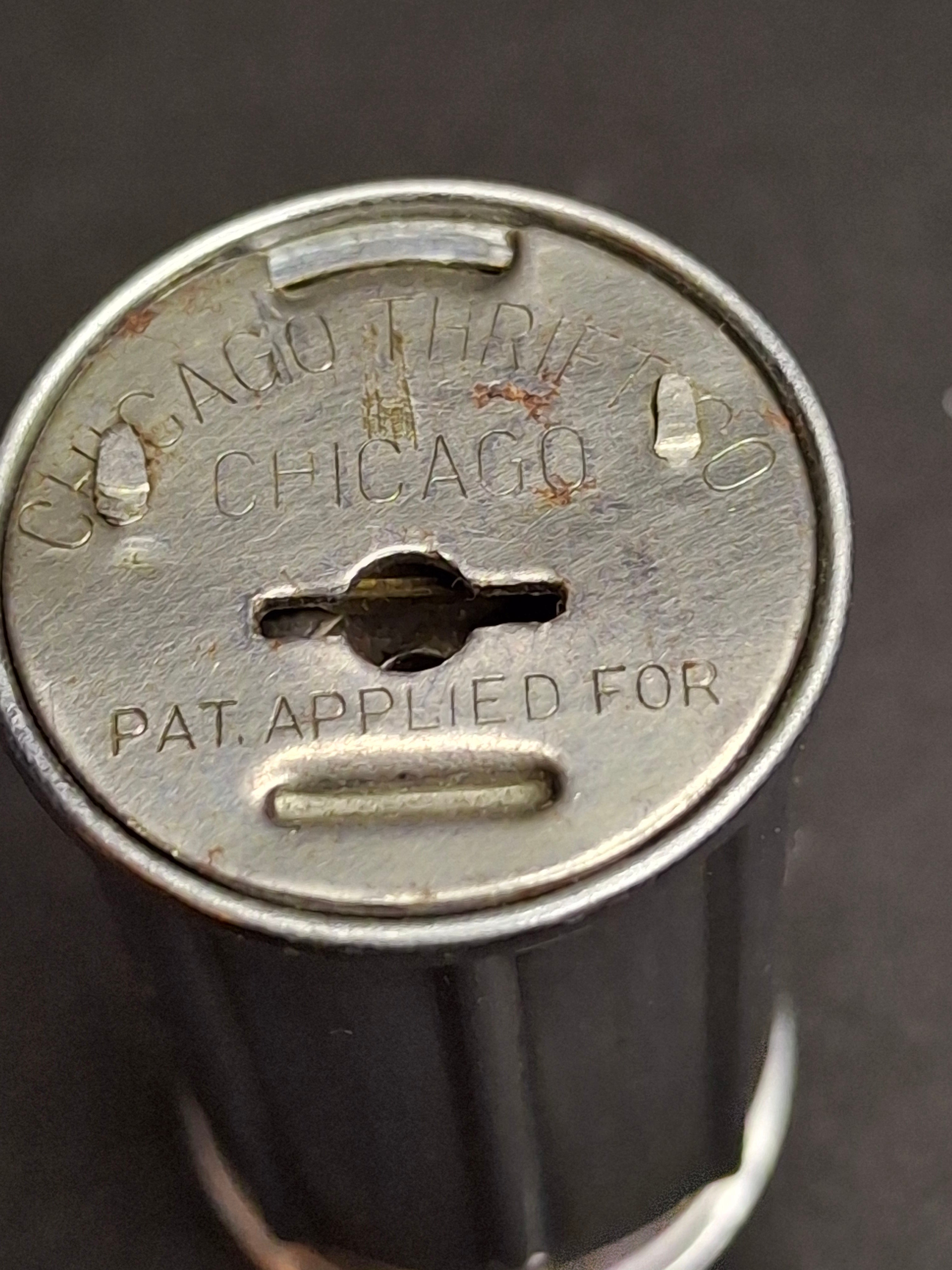 Vintage Chicago Thrift Co Telescopic Pocket Dime Bank Commercial Savings Omaha