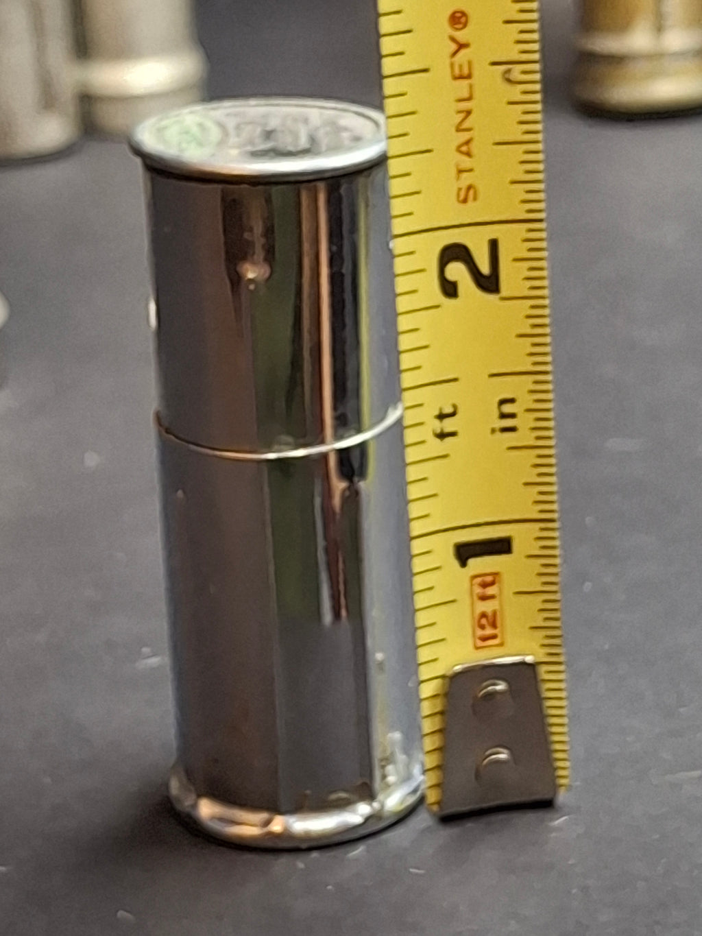 Vintage Chicago Thrift Co. Telescoping Pocket Dime Holder Bank – Anthony Wayne Bank Fort Wayne, Indiana Advertising Premium