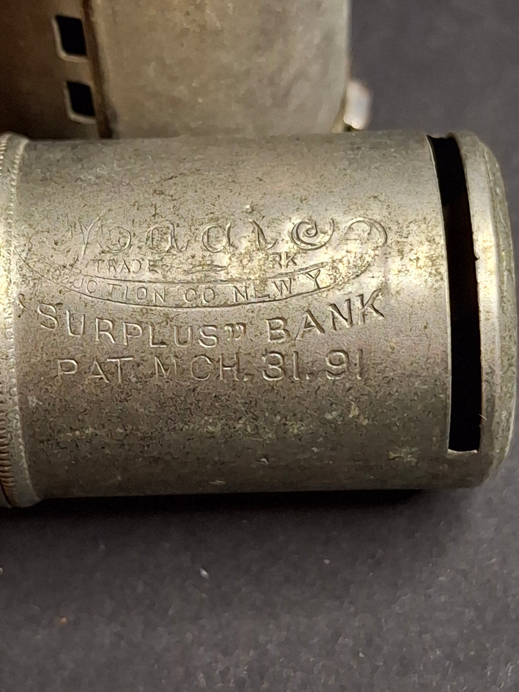Antique Magic Introduction Co Vest Pocket Savings Banks Trio - Magic Surplus, Empire & Six Pence C. 1890-1892