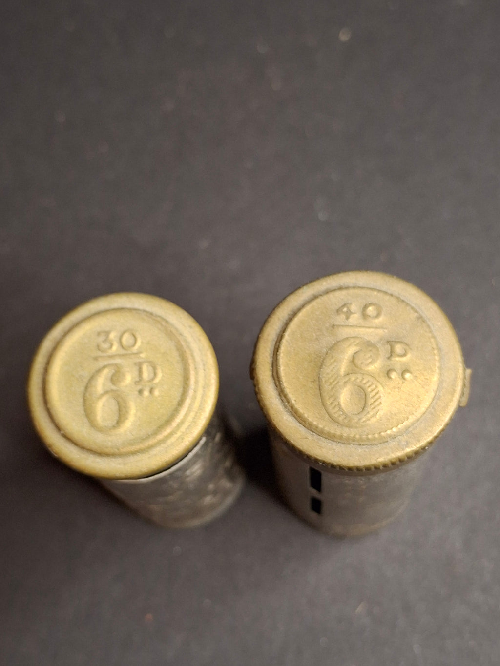Vintage British Magic Pocket Savings Bank Pair 6d Sixpence National Savings