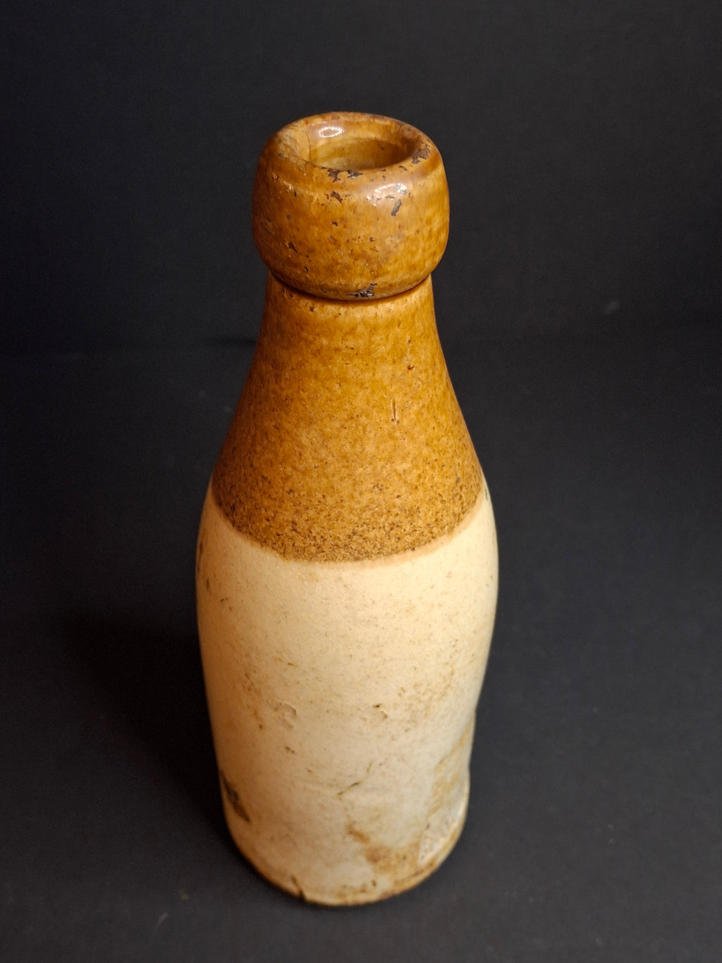Antique 19th C. English Stoneware Ginger Beer Bottle - R. Bowes & Son Manchester