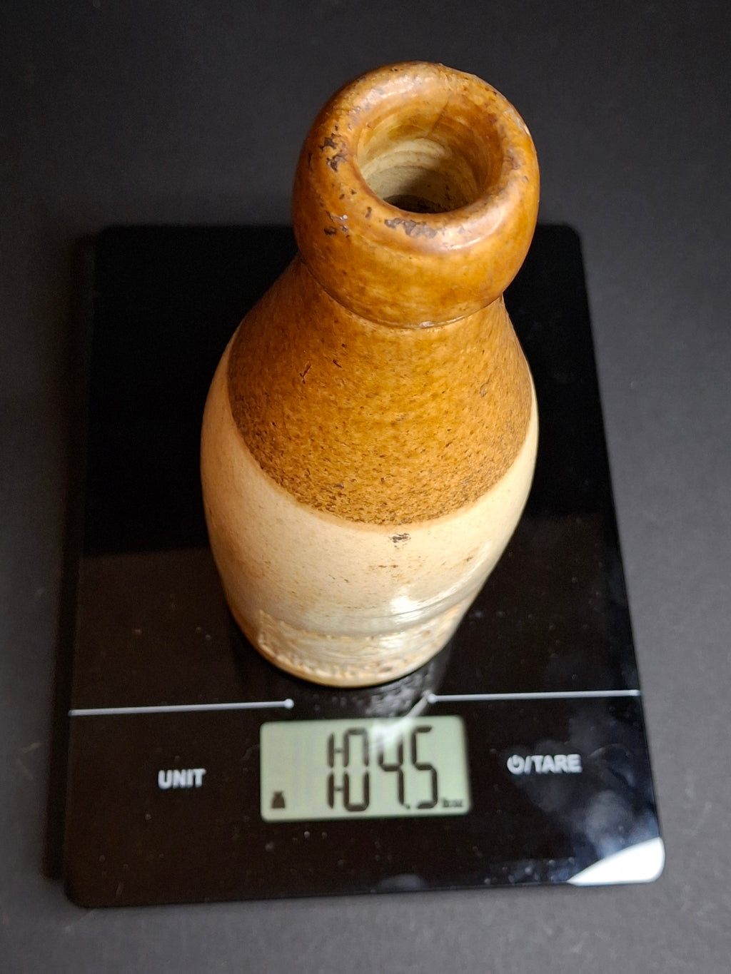 Antique 19th C. English Stoneware Ginger Beer Bottle - R. Bowes & Son Manchester