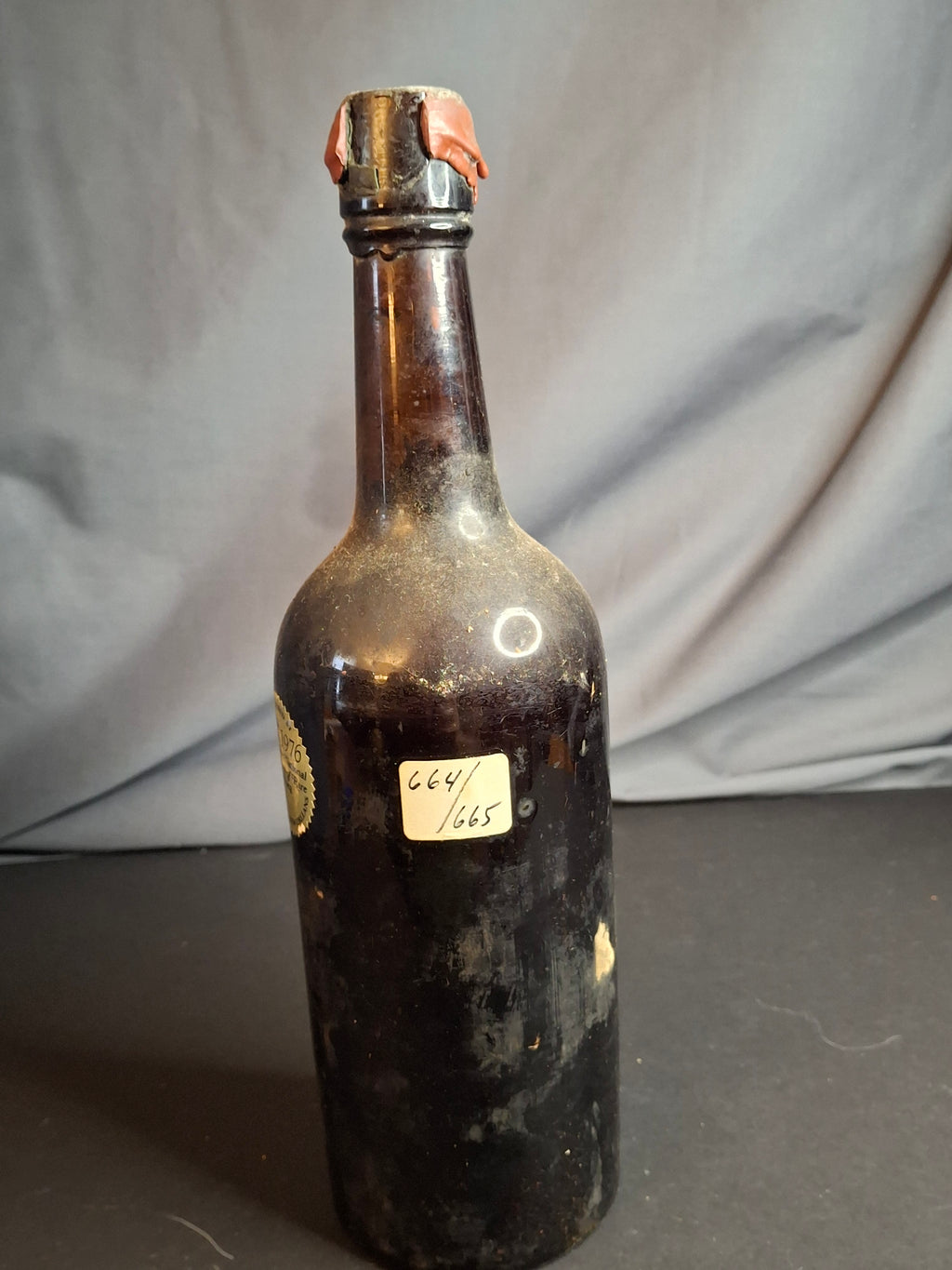 Antique 1824 Newton Gordon Bual Madeira Wine Bottle Heublein Auction Provenance