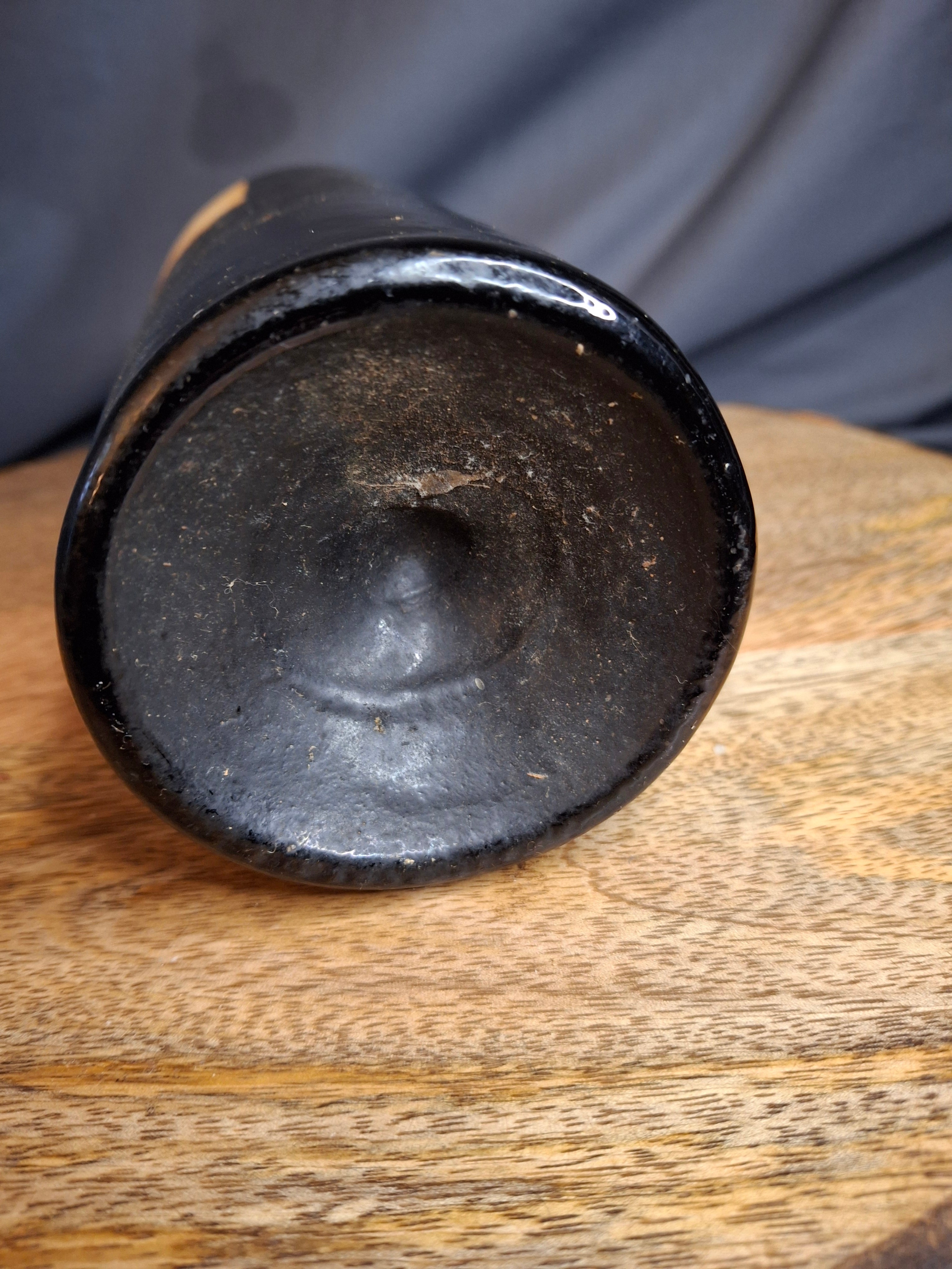 Antique 1864 Xeres Sherry Montebello Wine Bottle Original Cork Rare Estate Ephemera