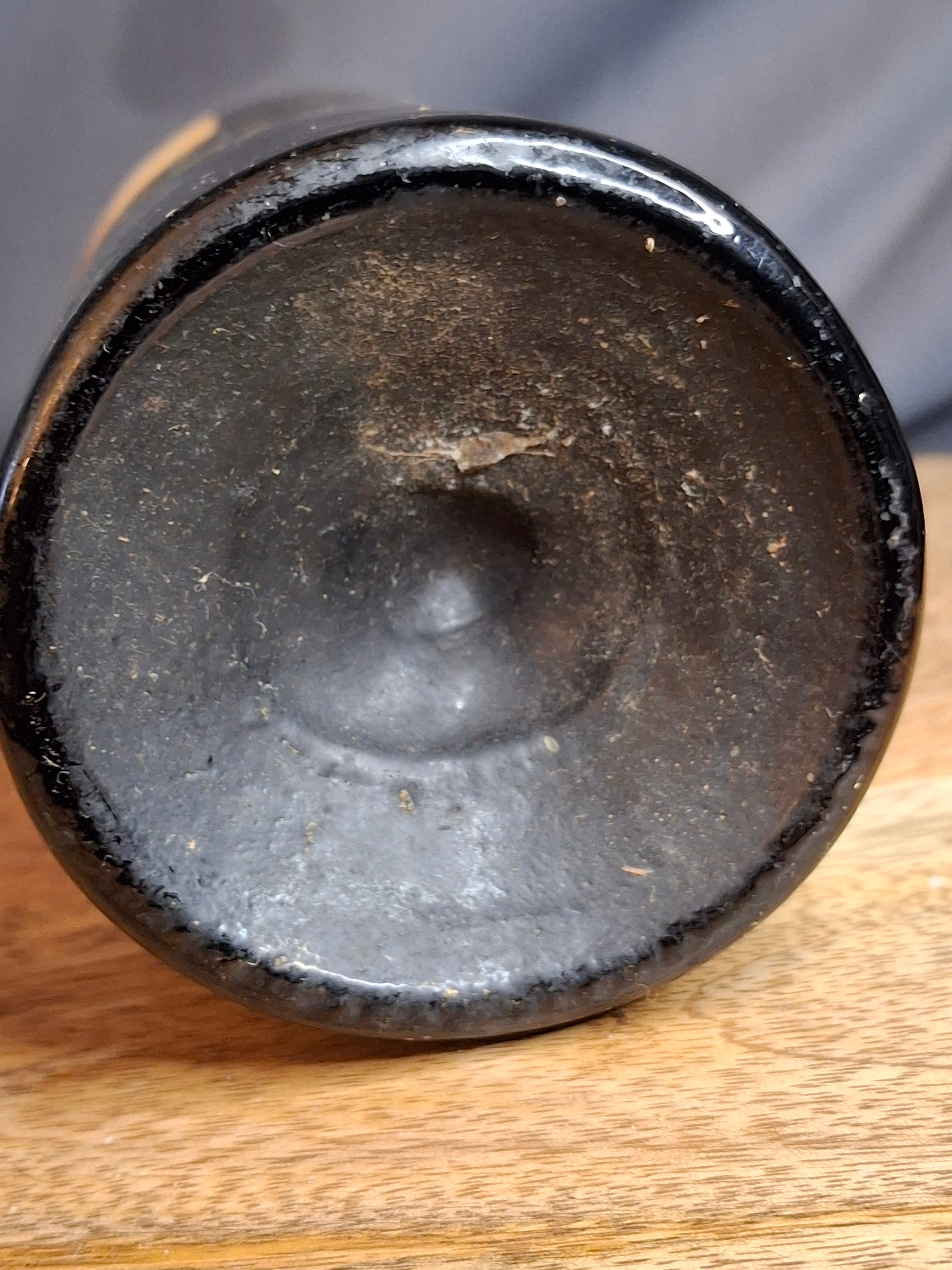 Antique 1864 Xeres Sherry Montebello Wine Bottle Original Cork Rare Estate Ephemera