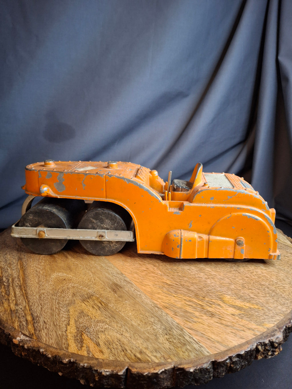 Vintage Original Hubley Die-Cast Road Roller Toy 499-58-1 Working Steering