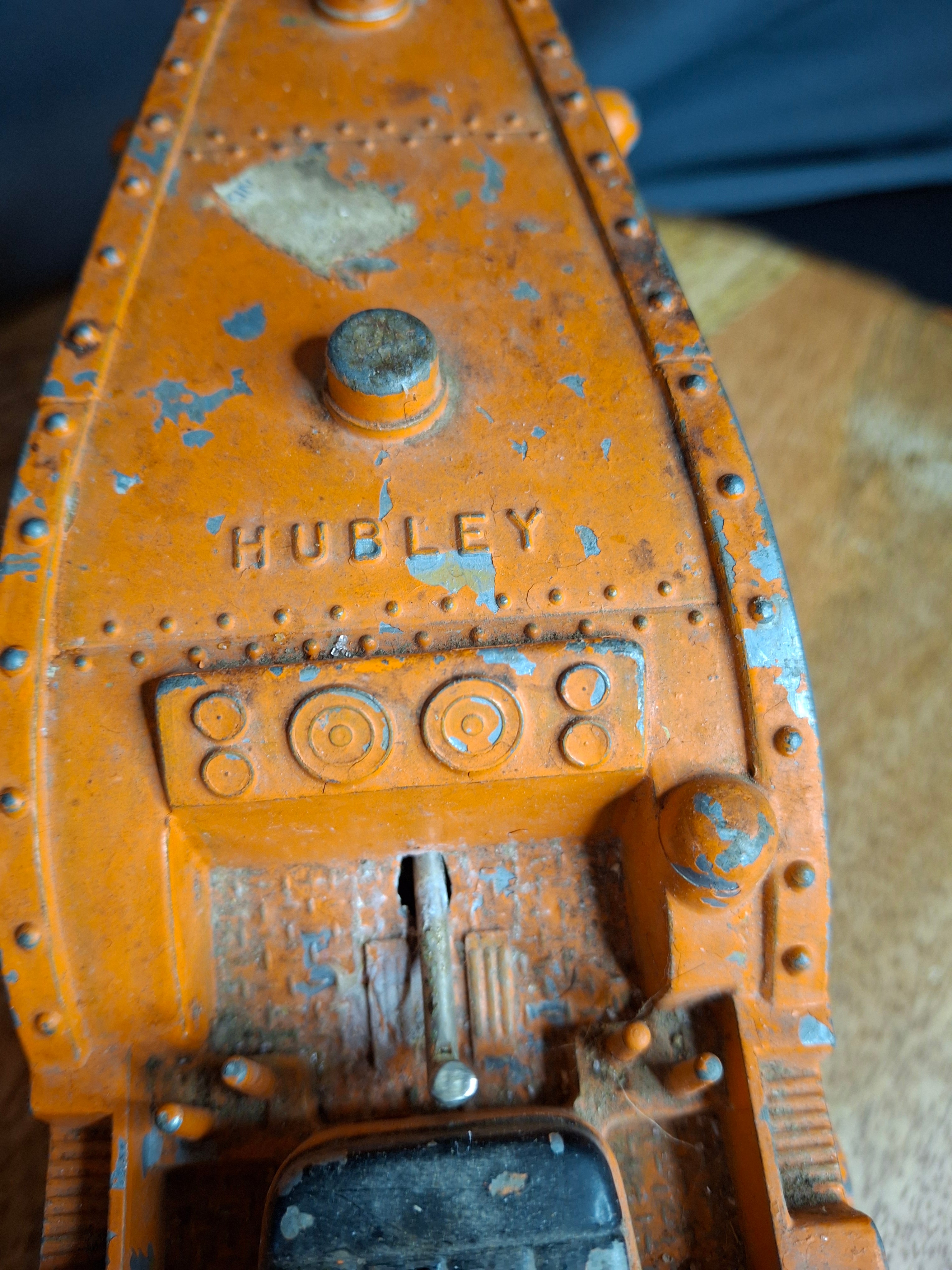 Vintage Original Hubley Die-Cast Road Roller Toy 499-58-1 Working Steering