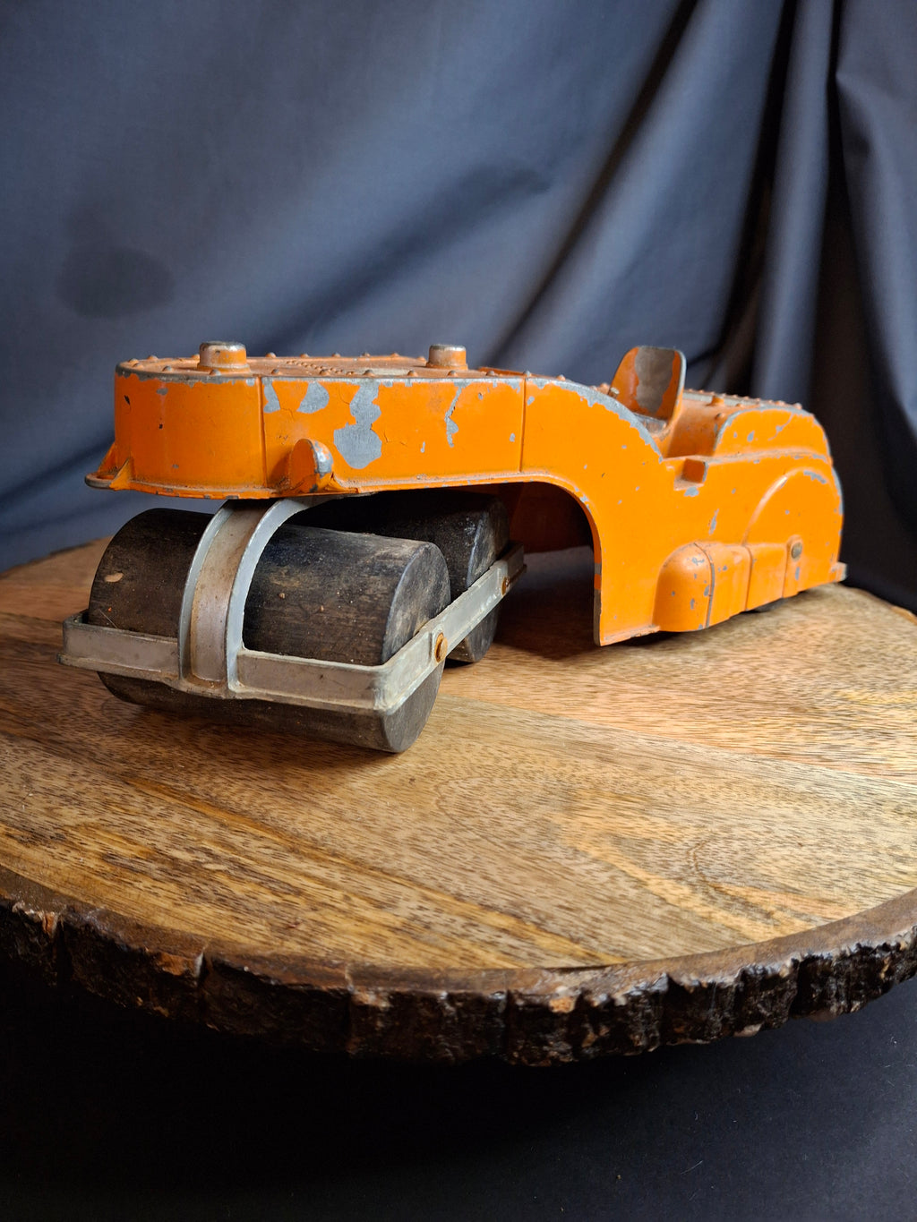 Vintage Original Hubley Die-Cast Road Roller Toy 499-58-1 Working Steering