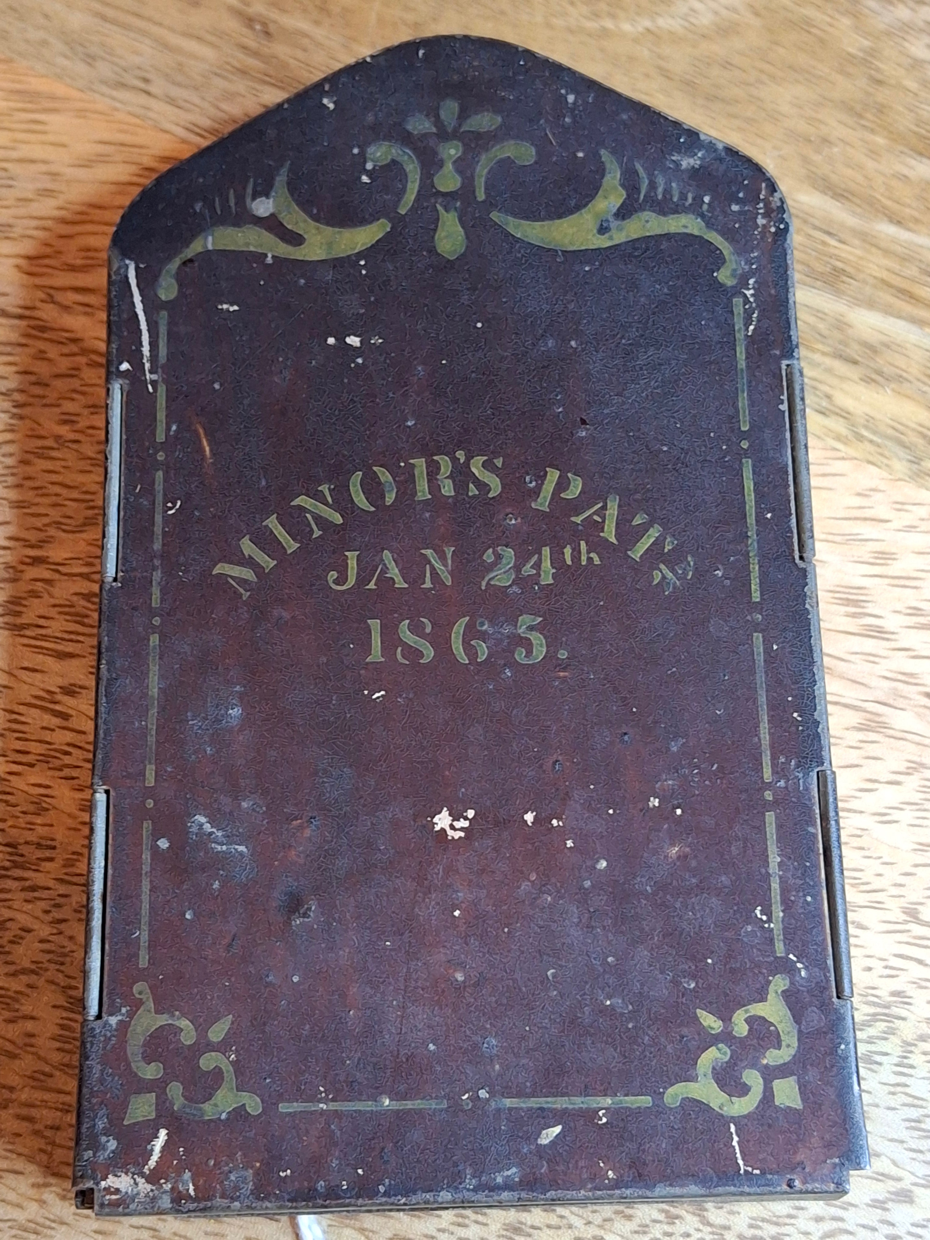 Museum-Grade 1865 Civil War J.A. Minor’s Patent Folding Candle Lantern – Exceptional Original Condition