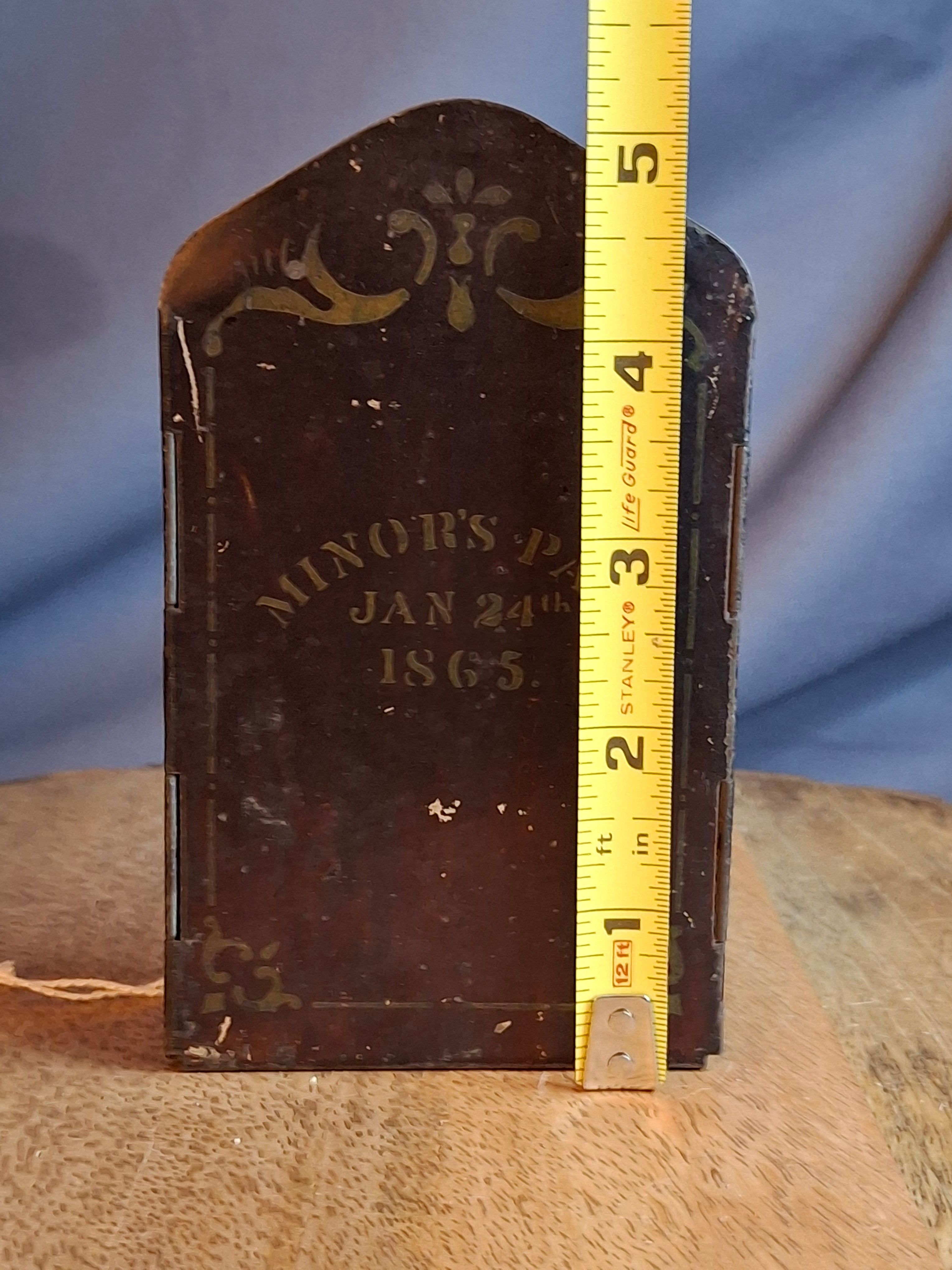 Museum-Grade 1865 Civil War J.A. Minor’s Patent Folding Candle Lantern – Exceptional Original Condition