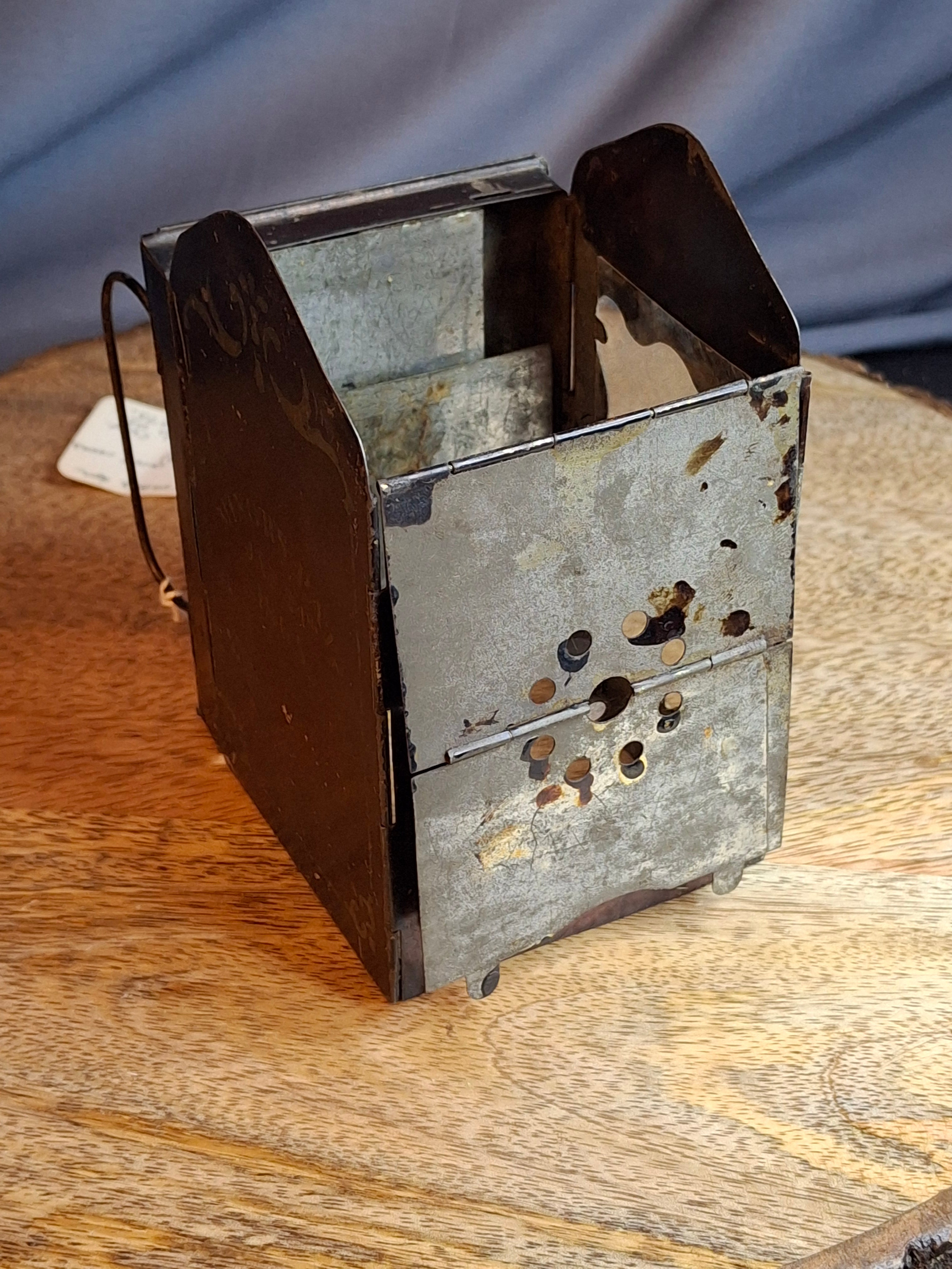Museum-Grade 1865 Civil War J.A. Minor’s Patent Folding Candle Lantern – Exceptional Original Condition