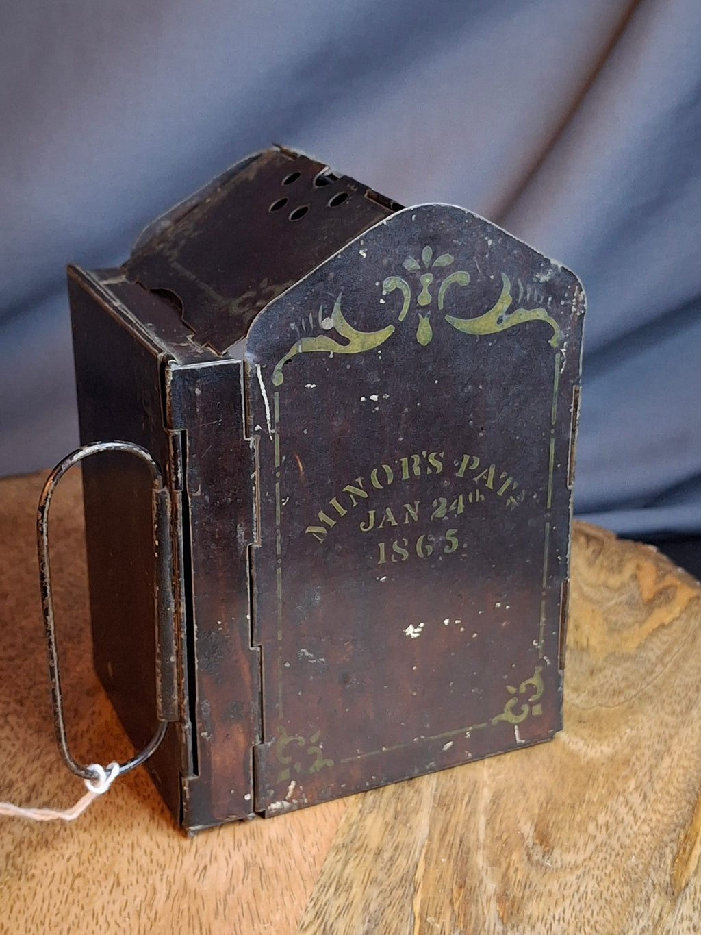 Museum-Grade 1865 Civil War J.A. Minor’s Patent Folding Candle Lantern – Exceptional Original Condition