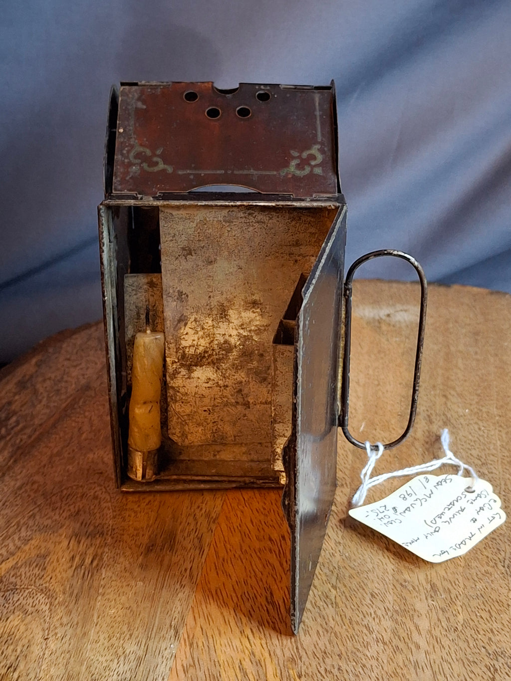 Museum-Grade 1865 Civil War J.A. Minor’s Patent Folding Candle Lantern – Exceptional Original Condition