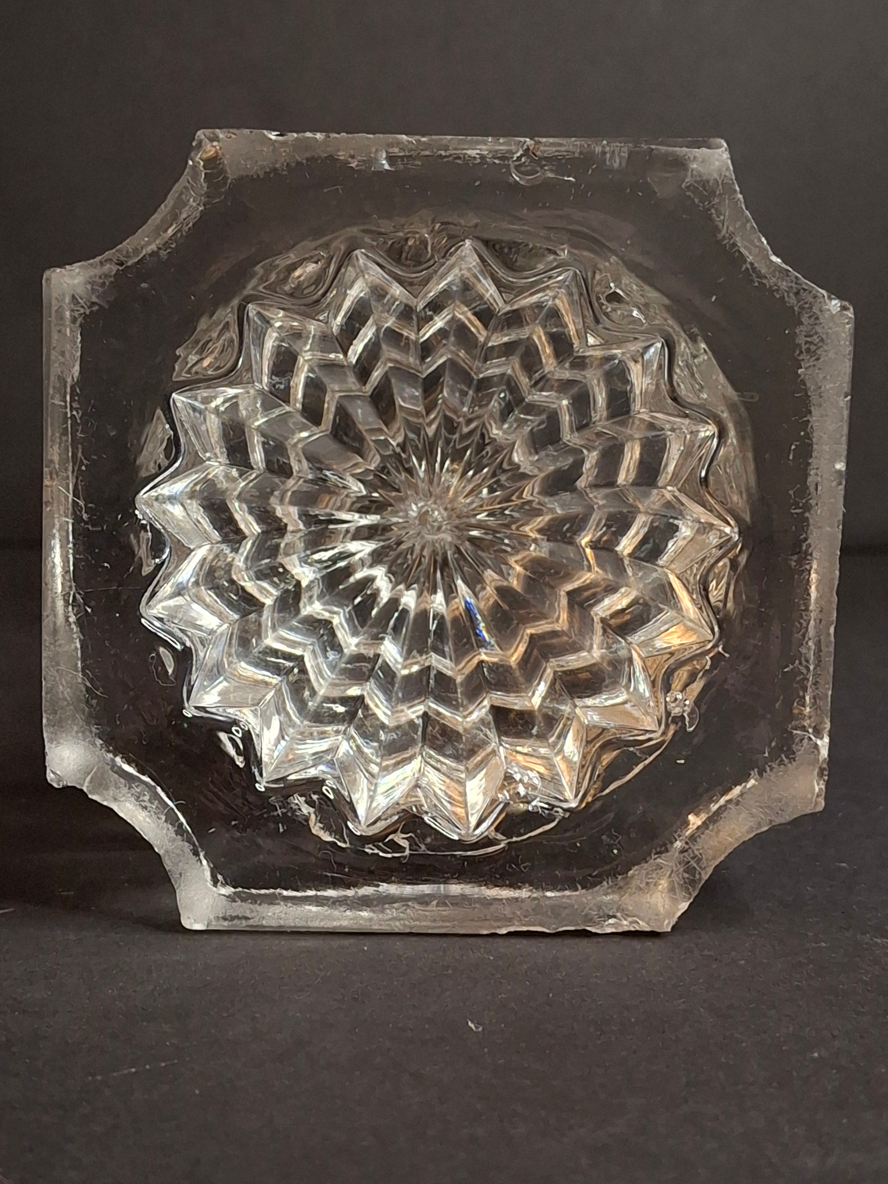 Rare Antique 1840 EAPG Flint Glass Whale Oil Lamp | Wheel-Etched Font & Starburst Base