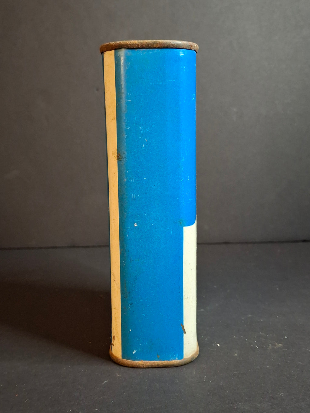 Vintage JNF KKL Blue Box Tzedakah Tin Charity Pushke Map of Israel Made in France c. 1950s