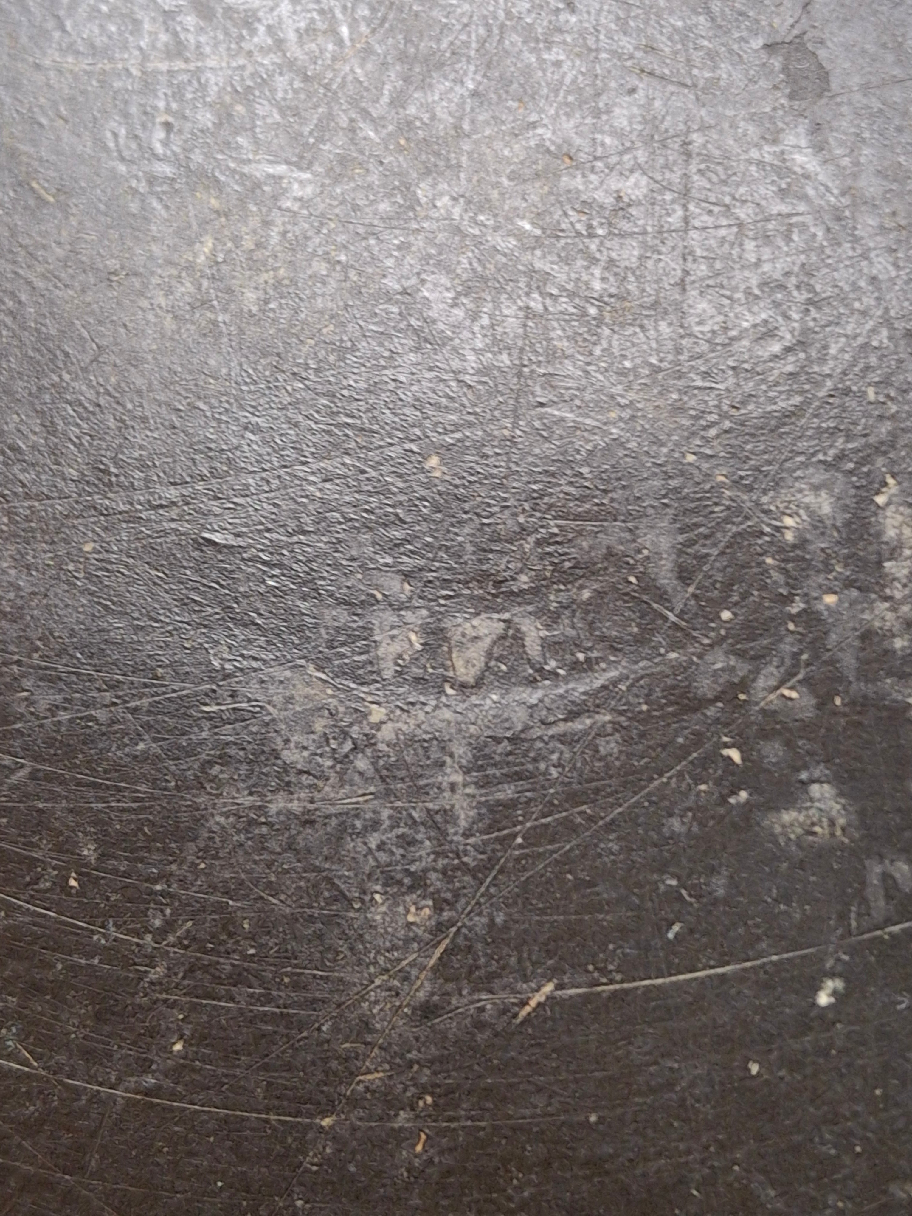 Antique 18th Century German Judaica Pewter Plate Hand-Engraved Hebrew Inscription