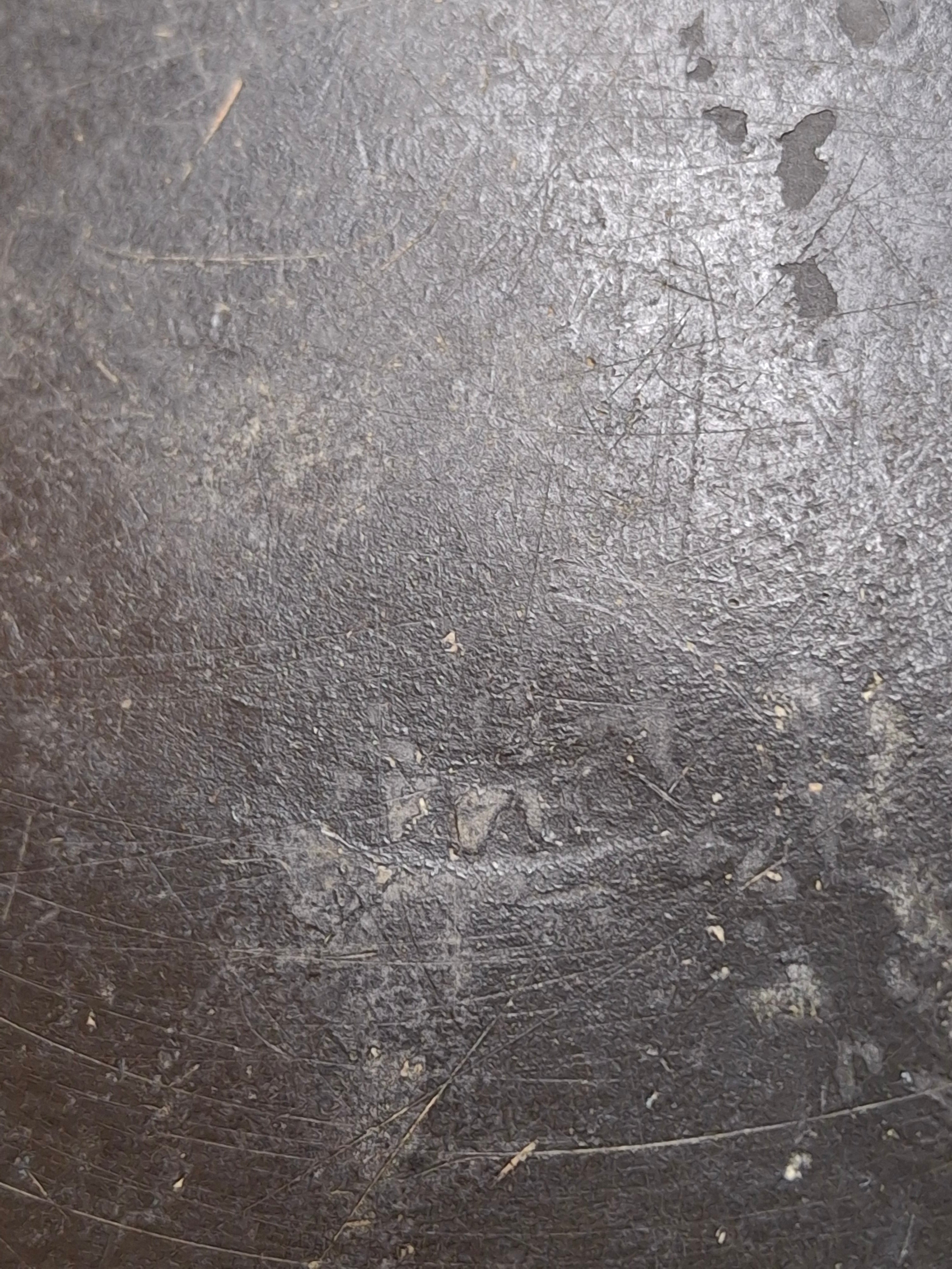 Antique 18th Century German Judaica Pewter Plate Hand-Engraved Hebrew Inscription