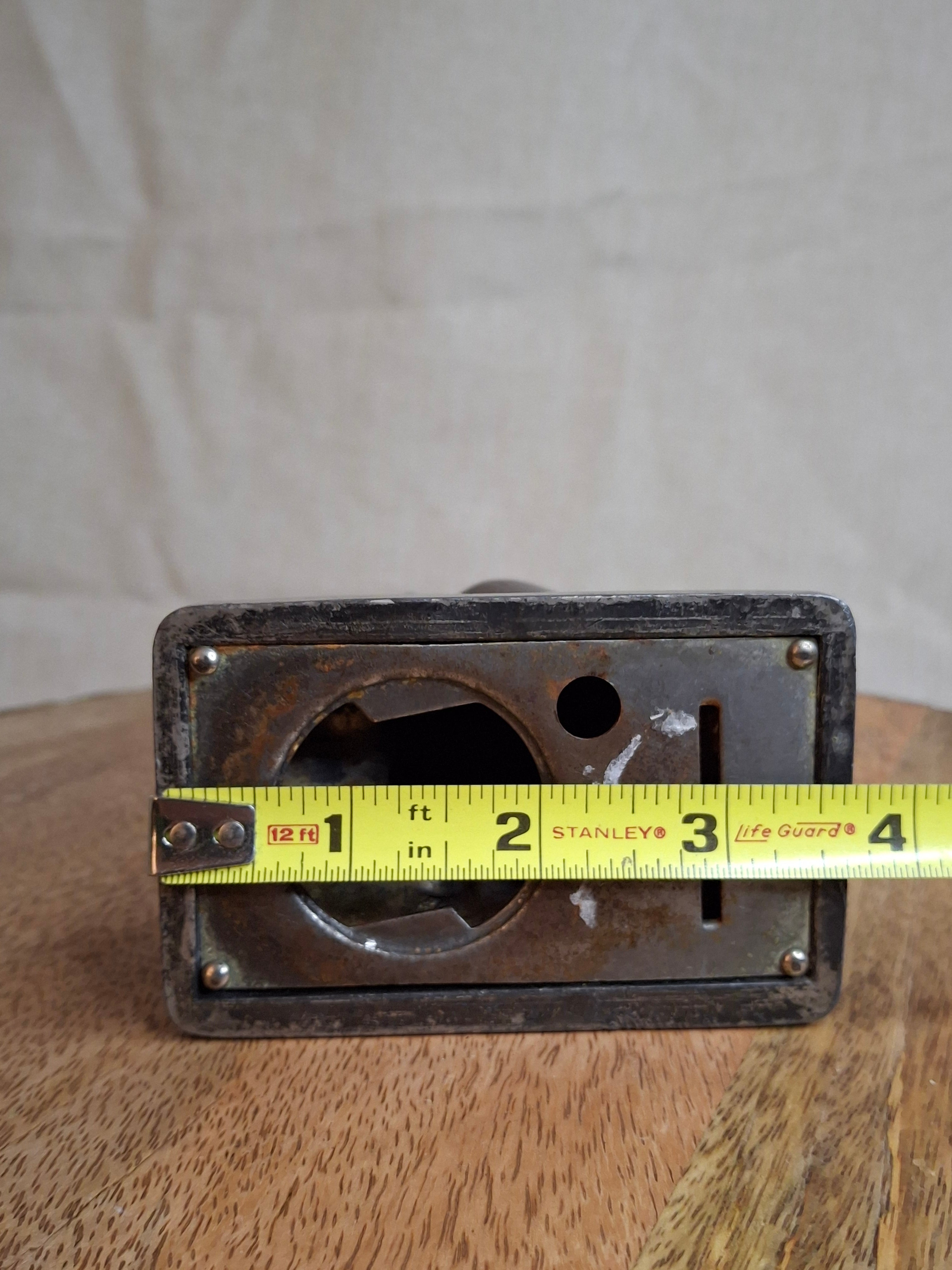 Vintage "Feed the Kitty" Cast Metal Advertising Bank - First National Bank McKees Rocks PA
