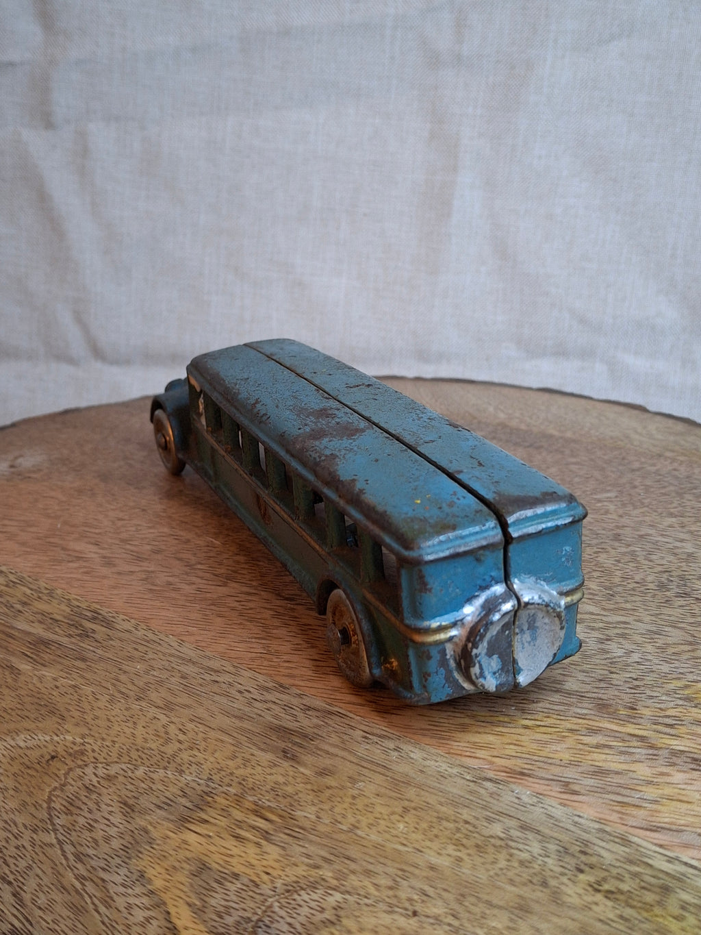 Antique 1920s A.C. Williams Cast Iron Bus – Original Paint Large 8" Toy