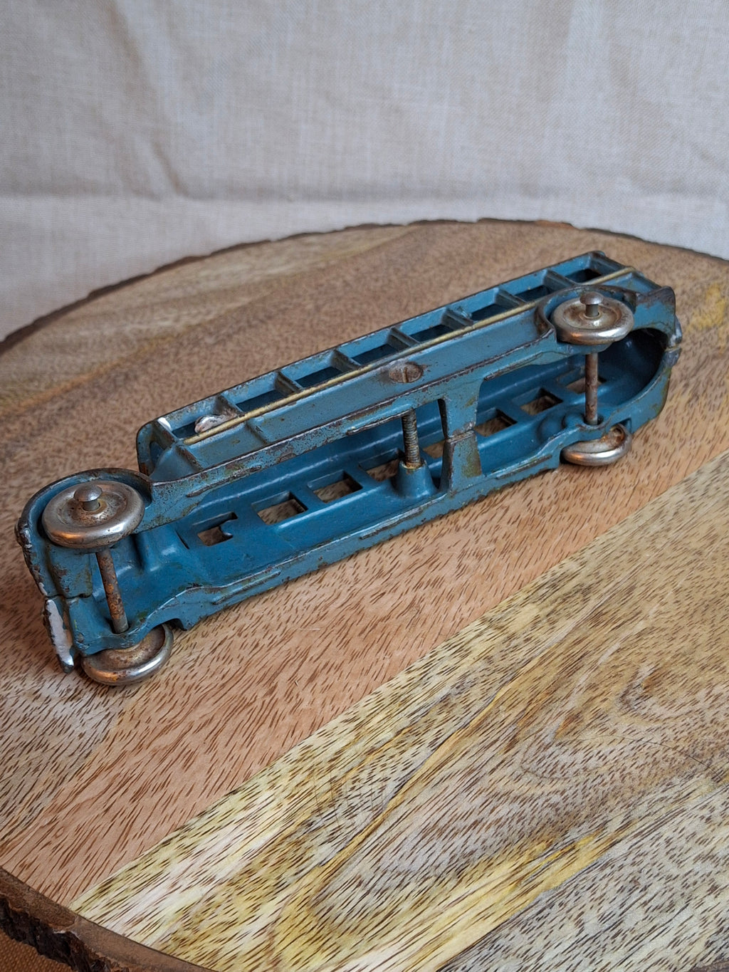 Antique 1920s A.C. Williams Cast Iron Bus – Original Paint Large 8" Toy