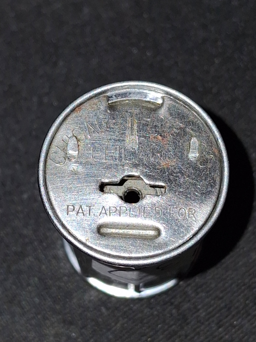 Vintage Chicago Thrift Co Telescopic Pocket Dime Bank Commercial Savings Omaha
