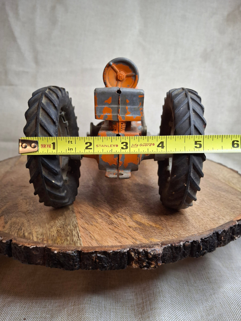 Vintage Hubley No. 500 Cast Iron Tractor Shovel Kiddie Toy Original Paint