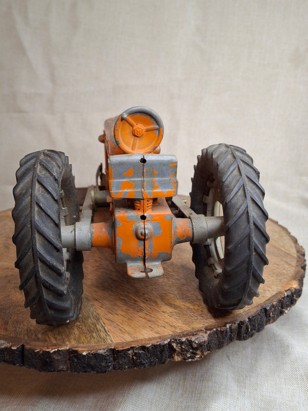 Vintage Hubley No. 500 Cast Iron Tractor Shovel Kiddie Toy Original Paint