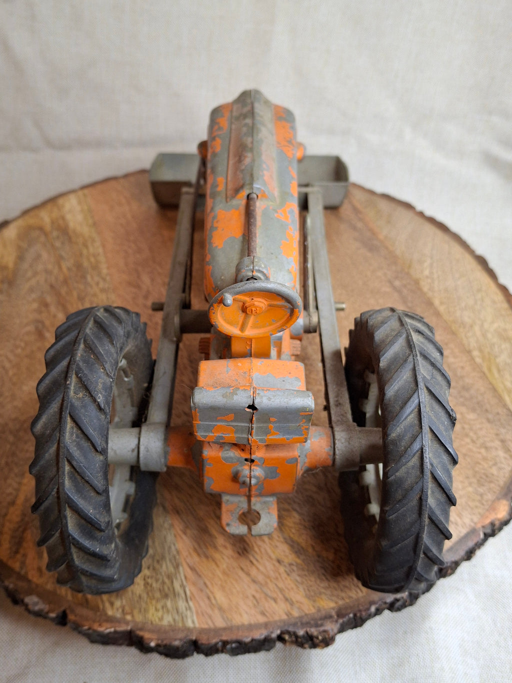Vintage Hubley No. 500 Cast Iron Tractor Shovel Kiddie Toy Original Paint