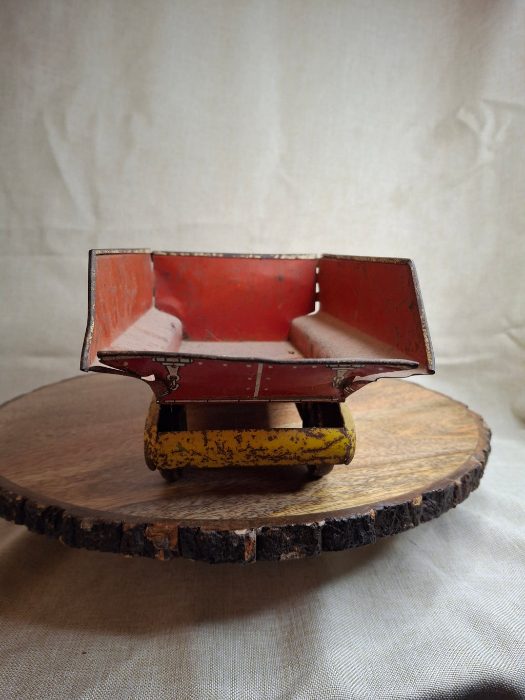 Vintage 1940s-1950s Marx Tin Litho Sand & Gravel Dump Truck with Plow - USA Made