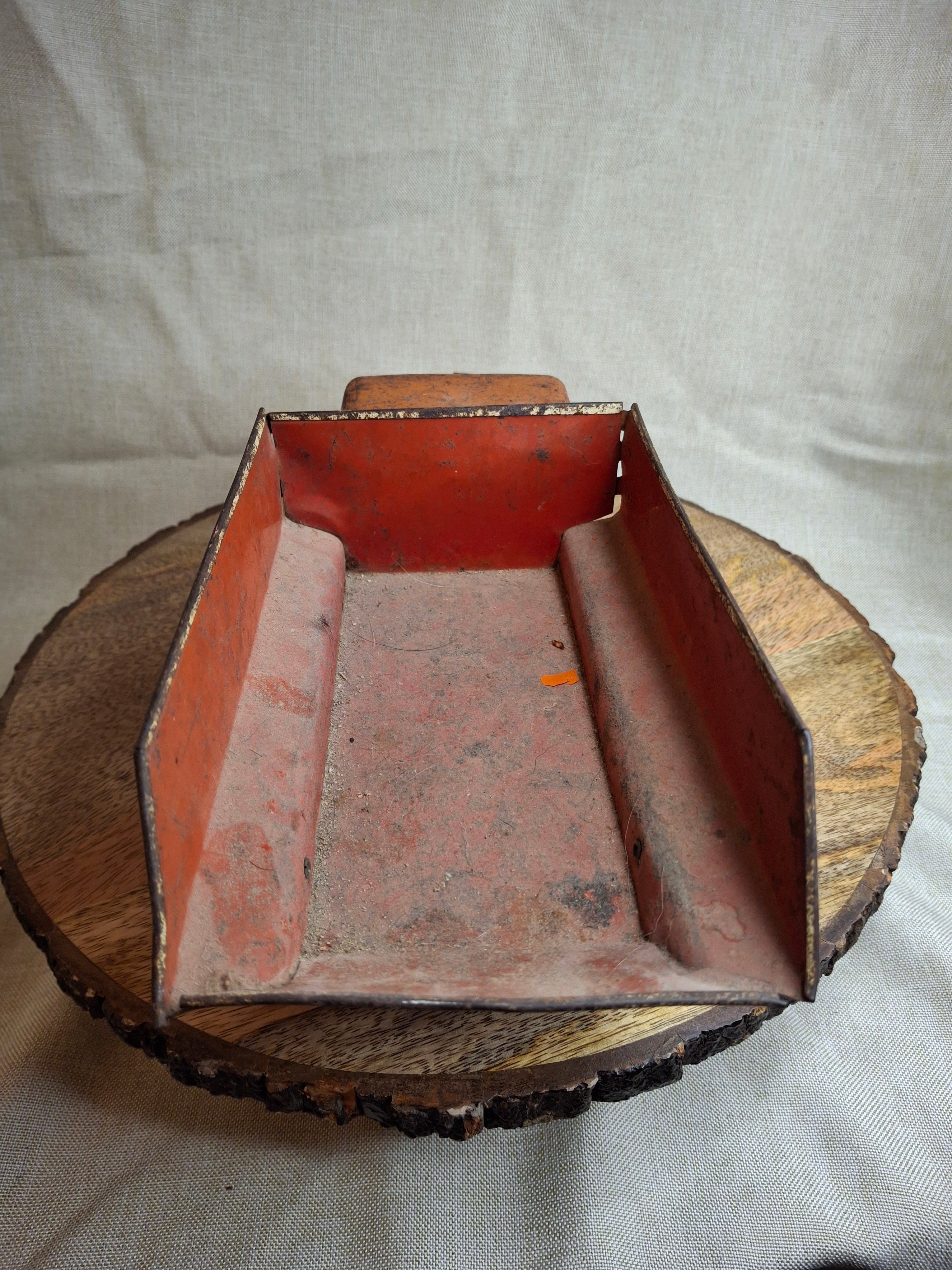 Vintage 1940s-1950s Marx Tin Litho Sand & Gravel Dump Truck with Plow - USA Made