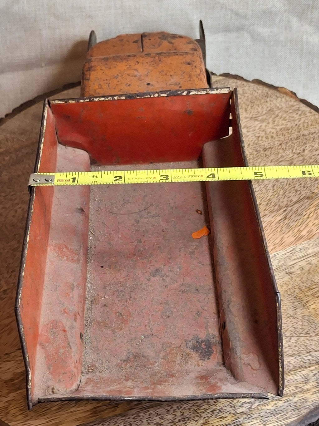 Vintage 1940s-1950s Marx Tin Litho Sand & Gravel Dump Truck with Plow - USA Made