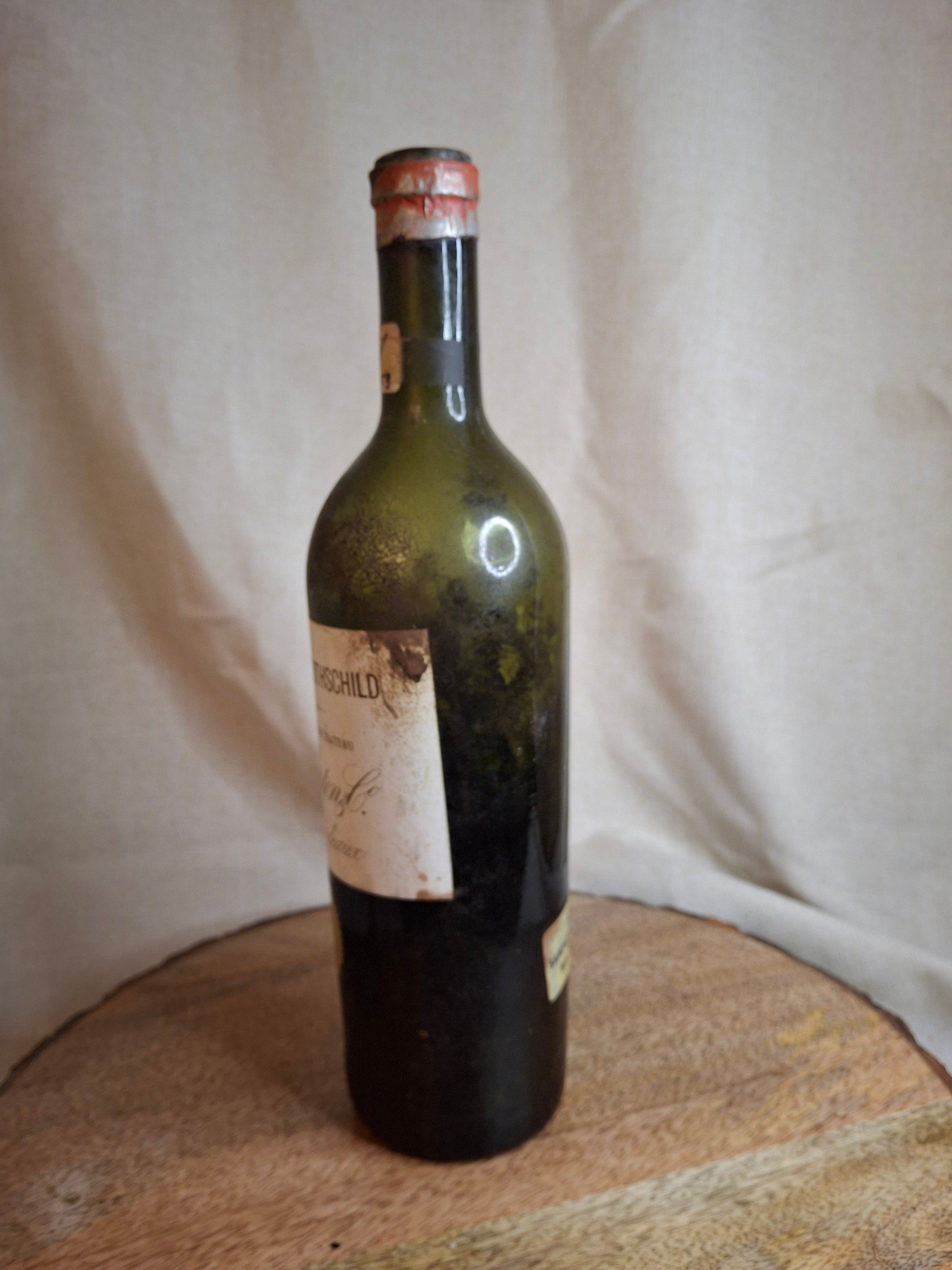 Vintage Empty 1880 Château Mouton Rothschild Wine Bottle - Heublein Auction XII Provenance